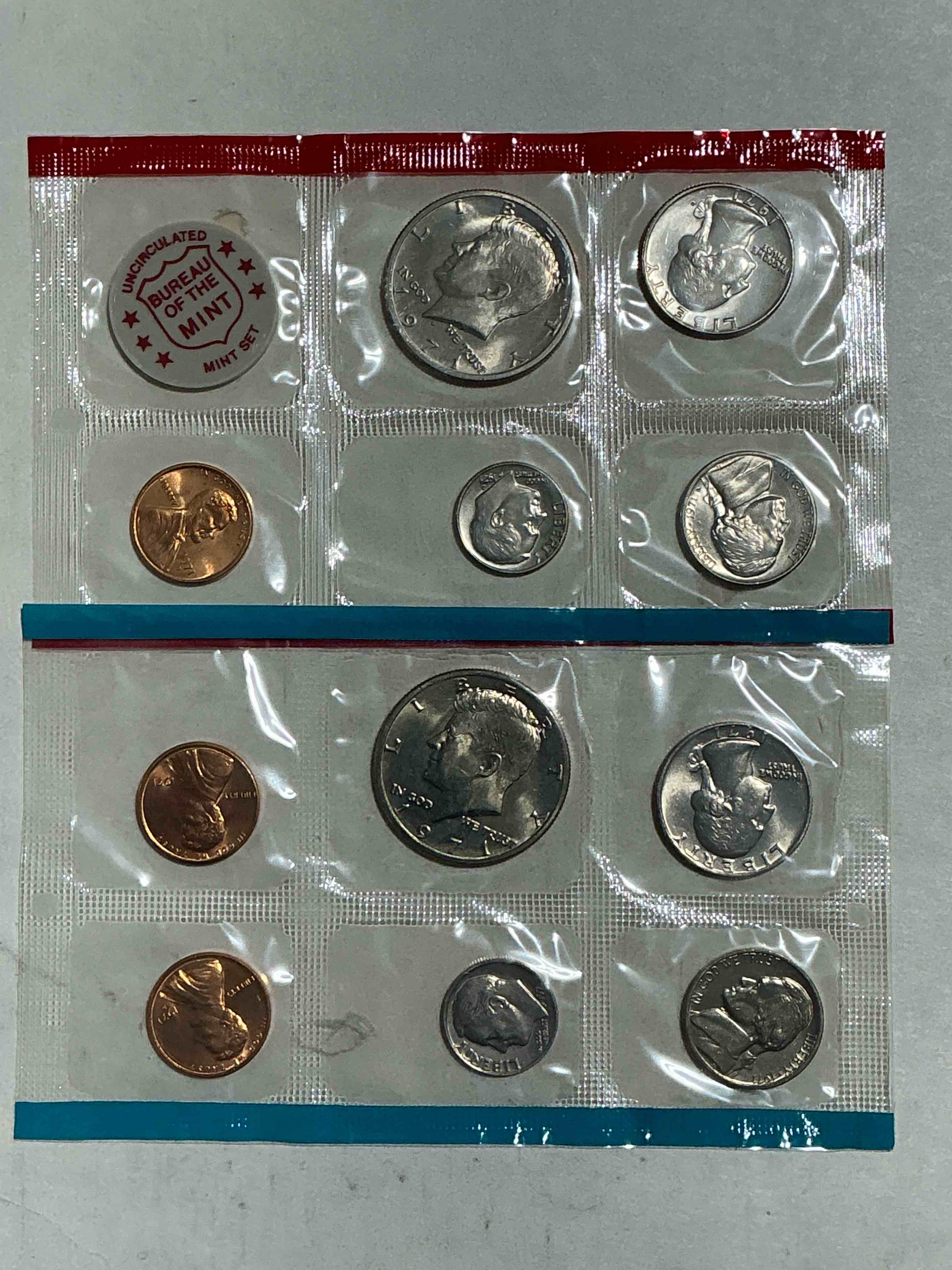 1971 mint coins! 11 coin lot, all uncirculated! pennies, quarters, nickels, dimes & kennedy halves! wow!