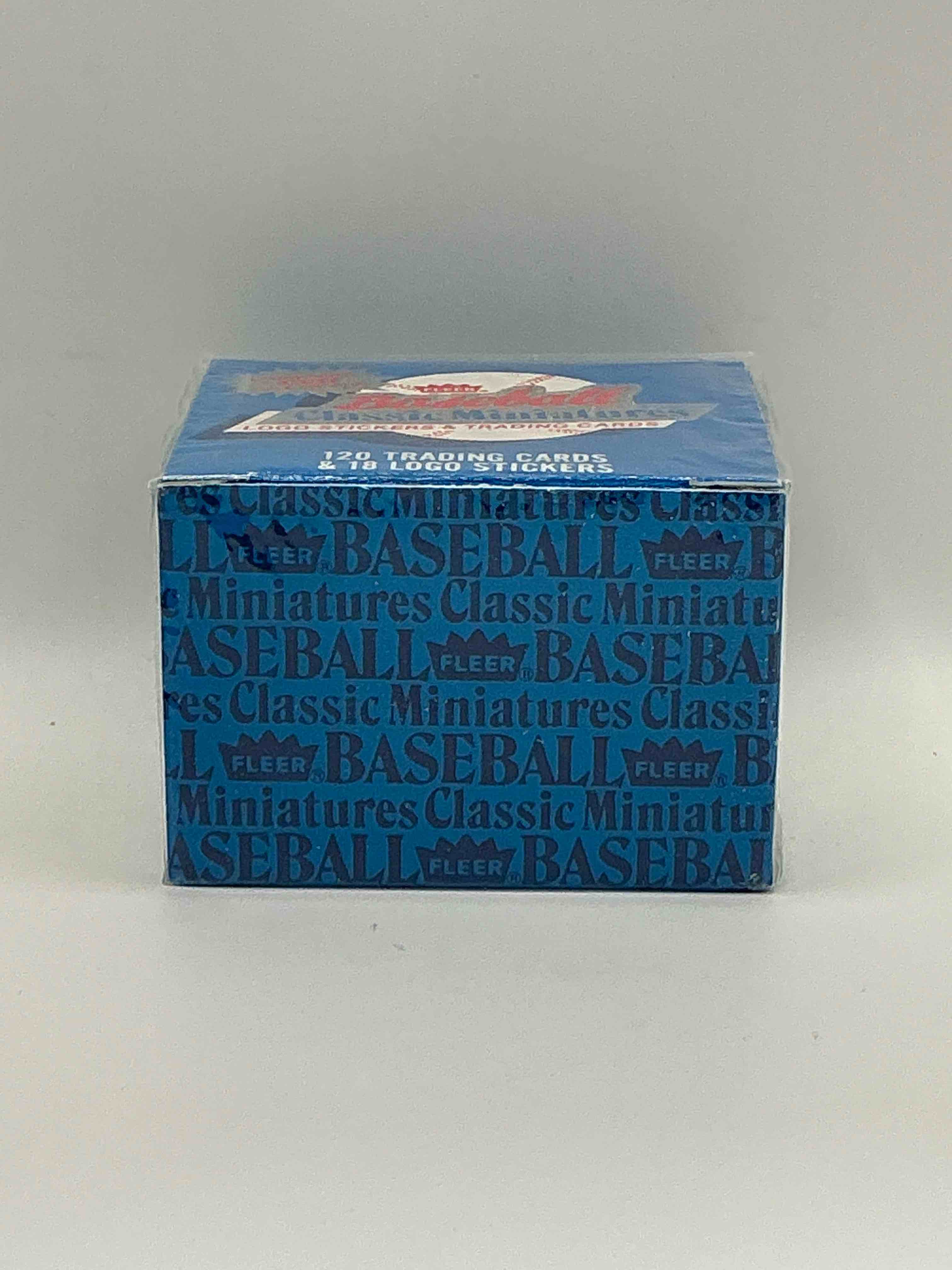 1987 miniature baseball complete sets! logo & sticker trading cards! fleer 1987 mini baseball boxes!