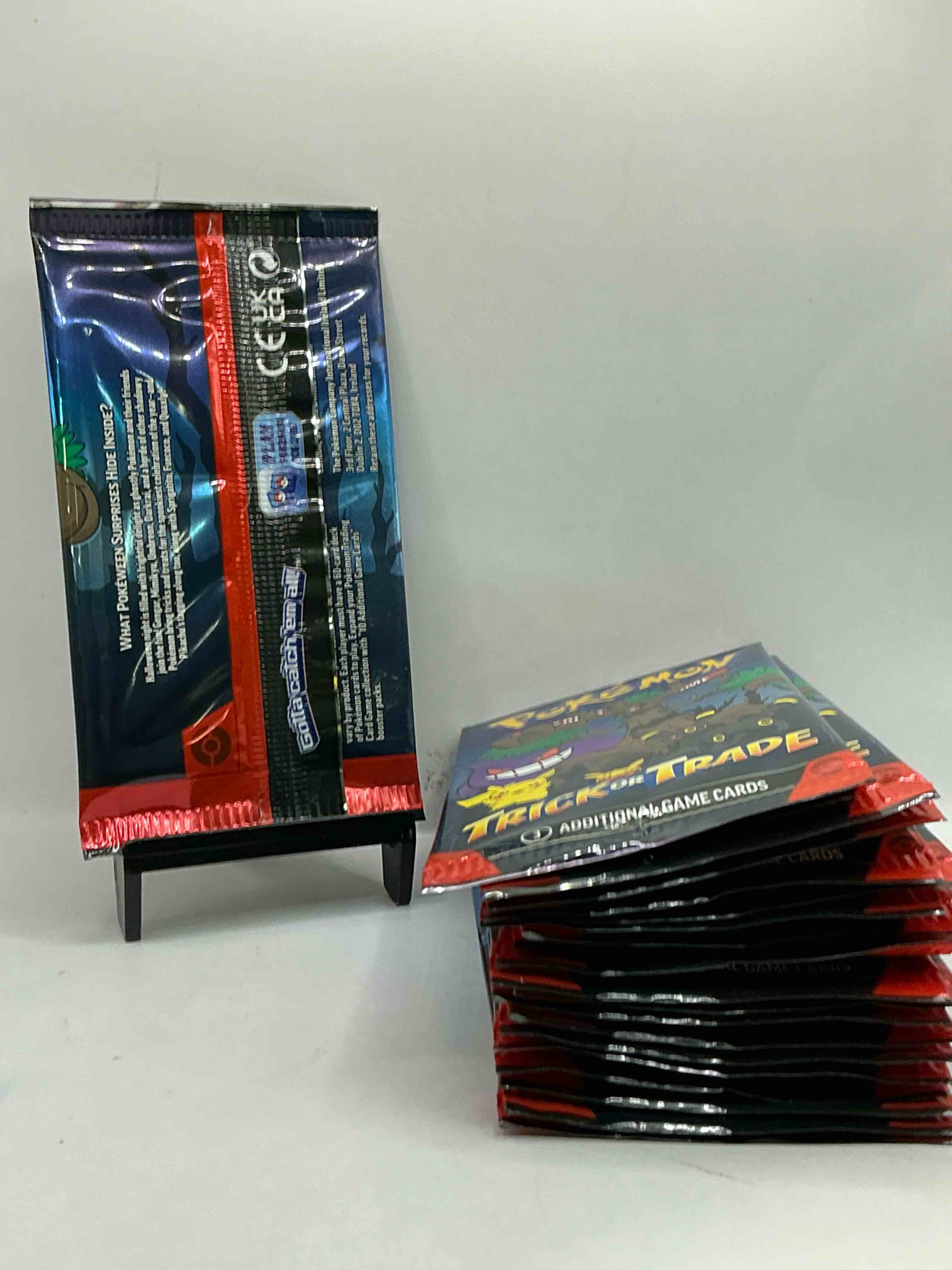 Condition photo showing New/Like New for Pokémon Packs! Spooky Trick Or Trade Unopened Packs! 3 Cards Per Pack, From 2024! Look For Legendary Monsters!