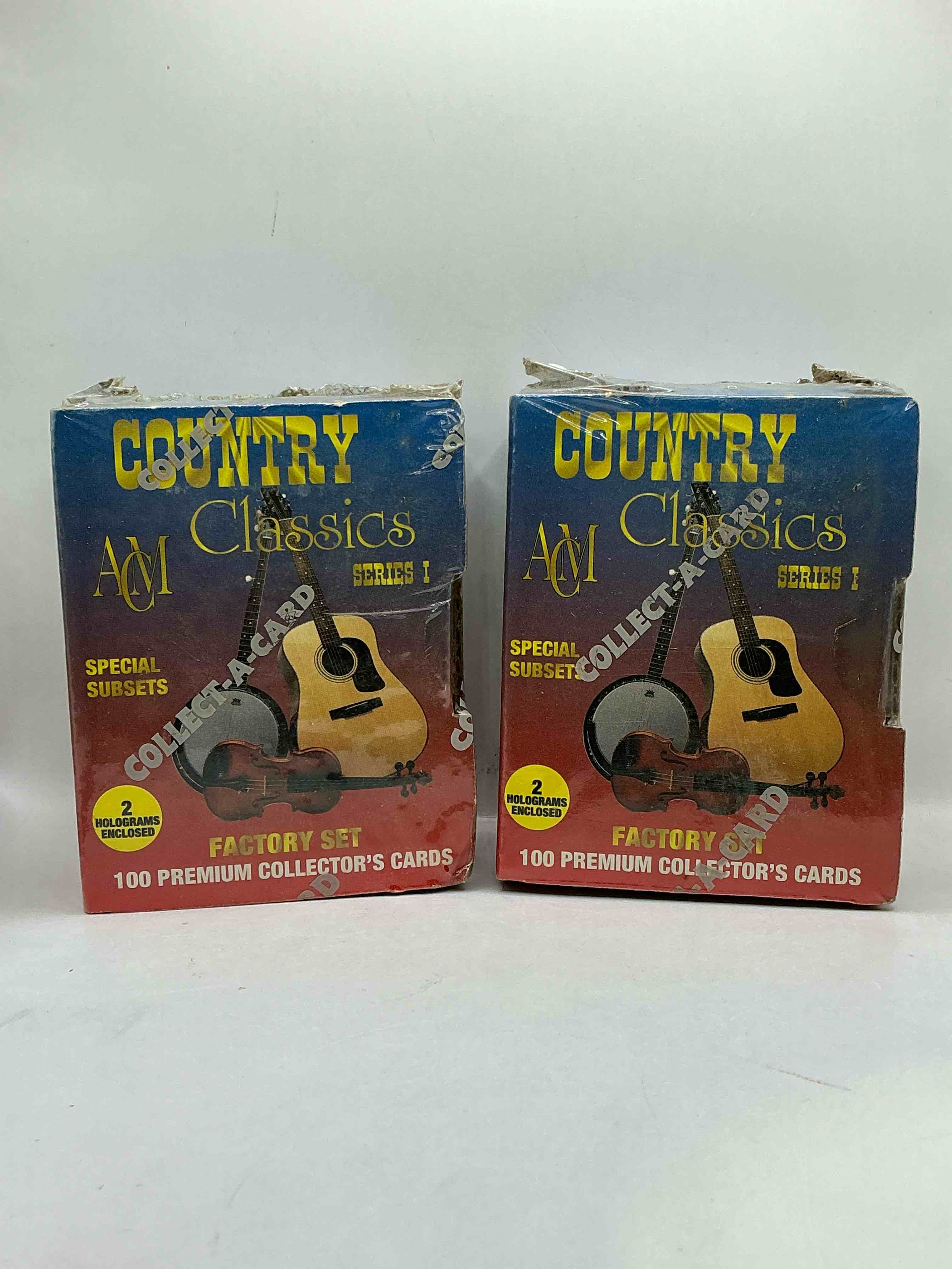 hank williams jr! brooks & dunn! wow! country classics series i collector’s cards! originally wrapped 1992 collector’s cards set, 100 cards includes! limited edition, grab them while you can!