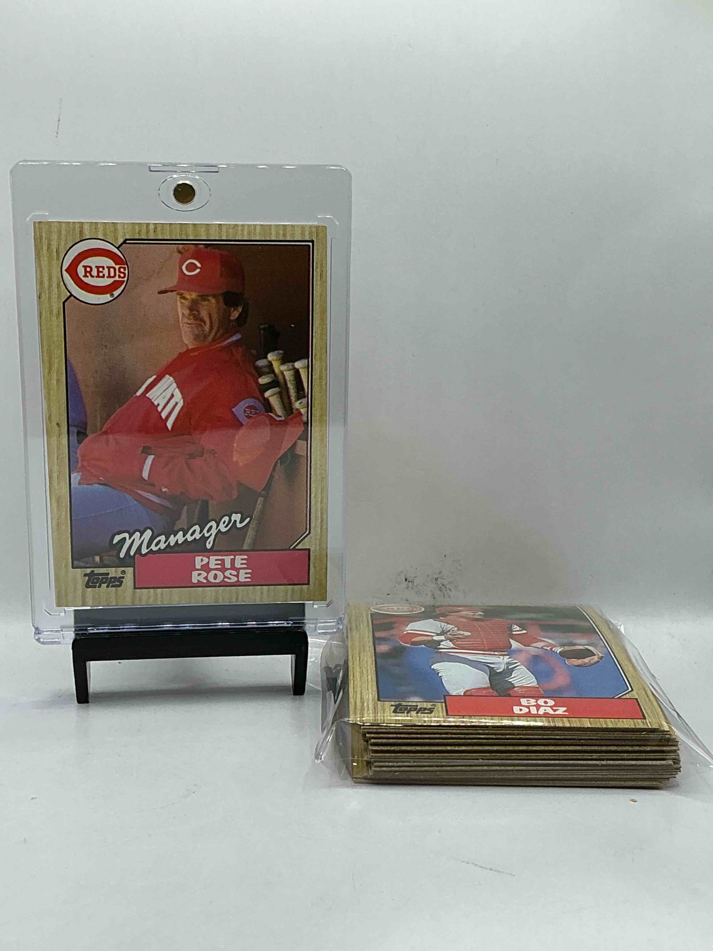 1987 topps baseball reds complete set! 29 card reds set! legends like barry larkin, dave concepcion & so many more!