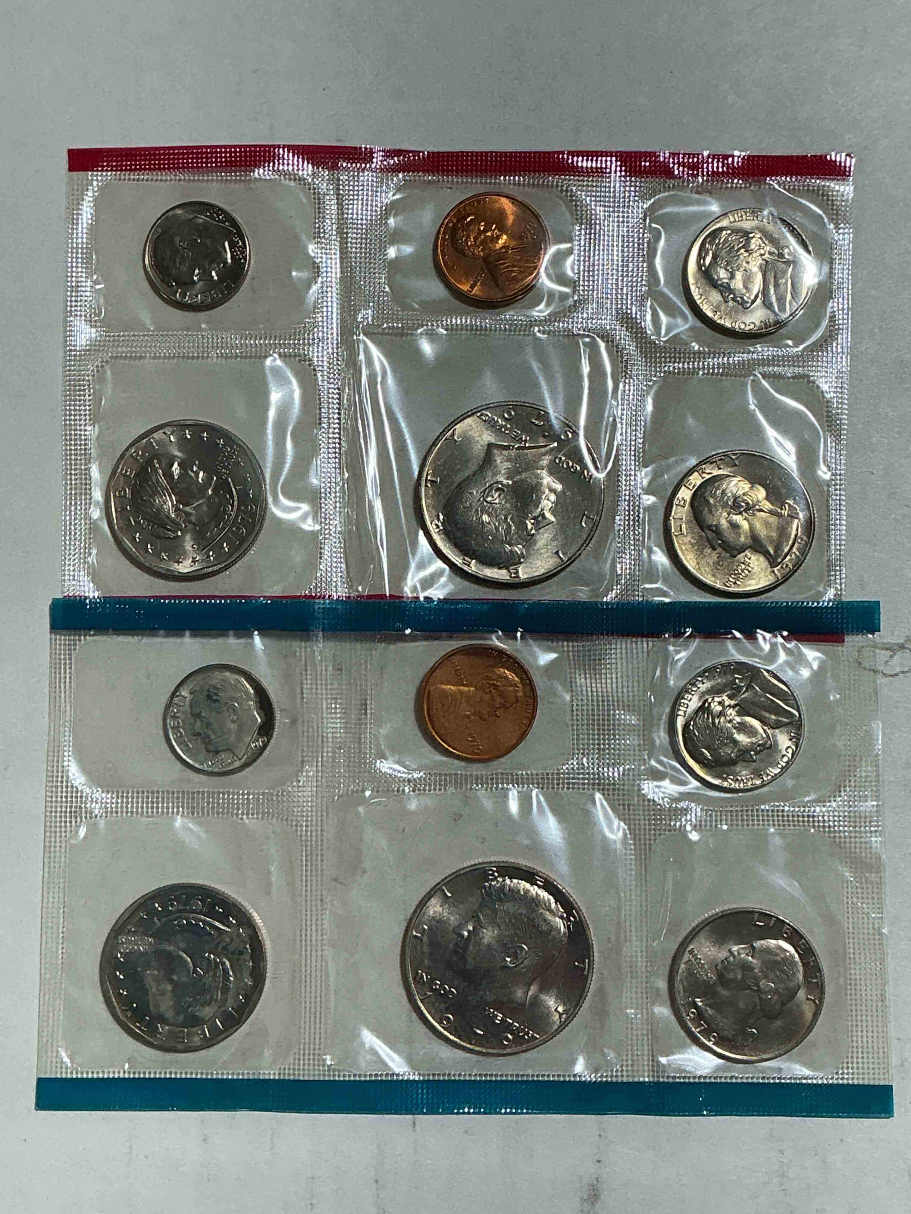 1979 mint coins! 12 coin lot, all uncirculated! pennies, quarters, nickels, dimes & half dollars! wow!