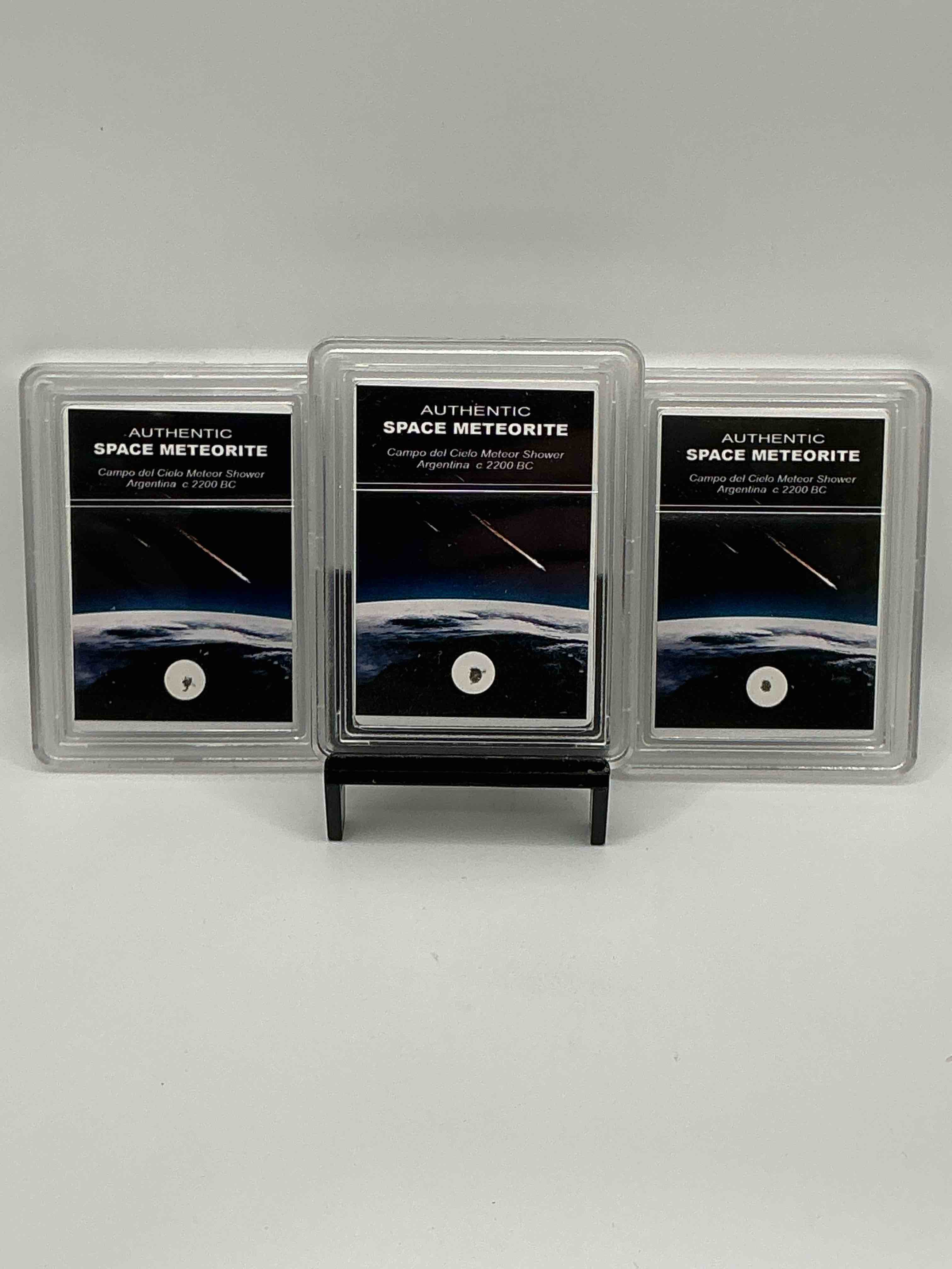 authentic meteorite fragment! genuine meteorite piece believed to be part of a meteor that crashed in argentina! authentic & rare! 