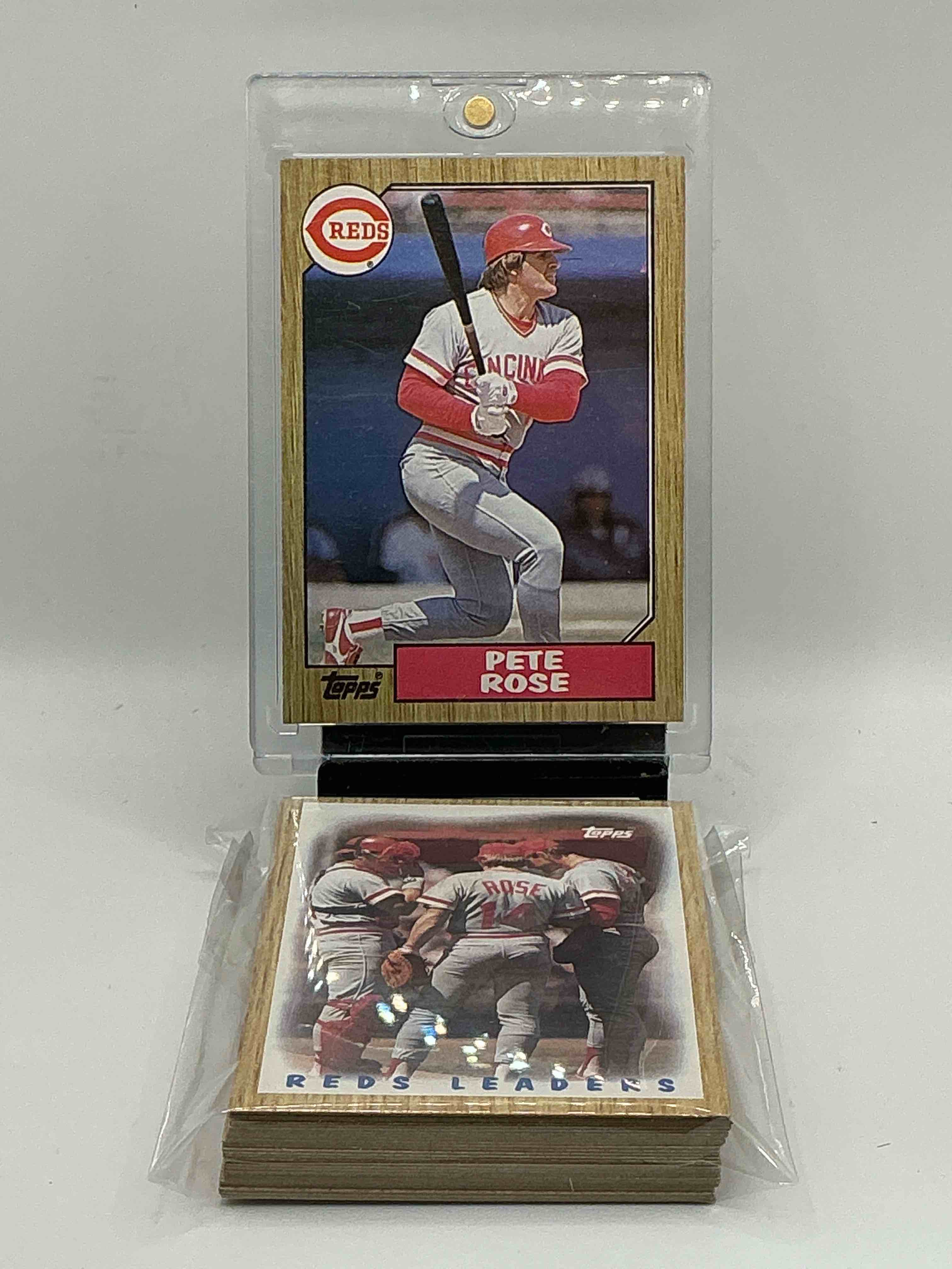 1987 topps baseball reds complete set! 30 card reds set! legends like barry larkin, dave concepcion & so many more!