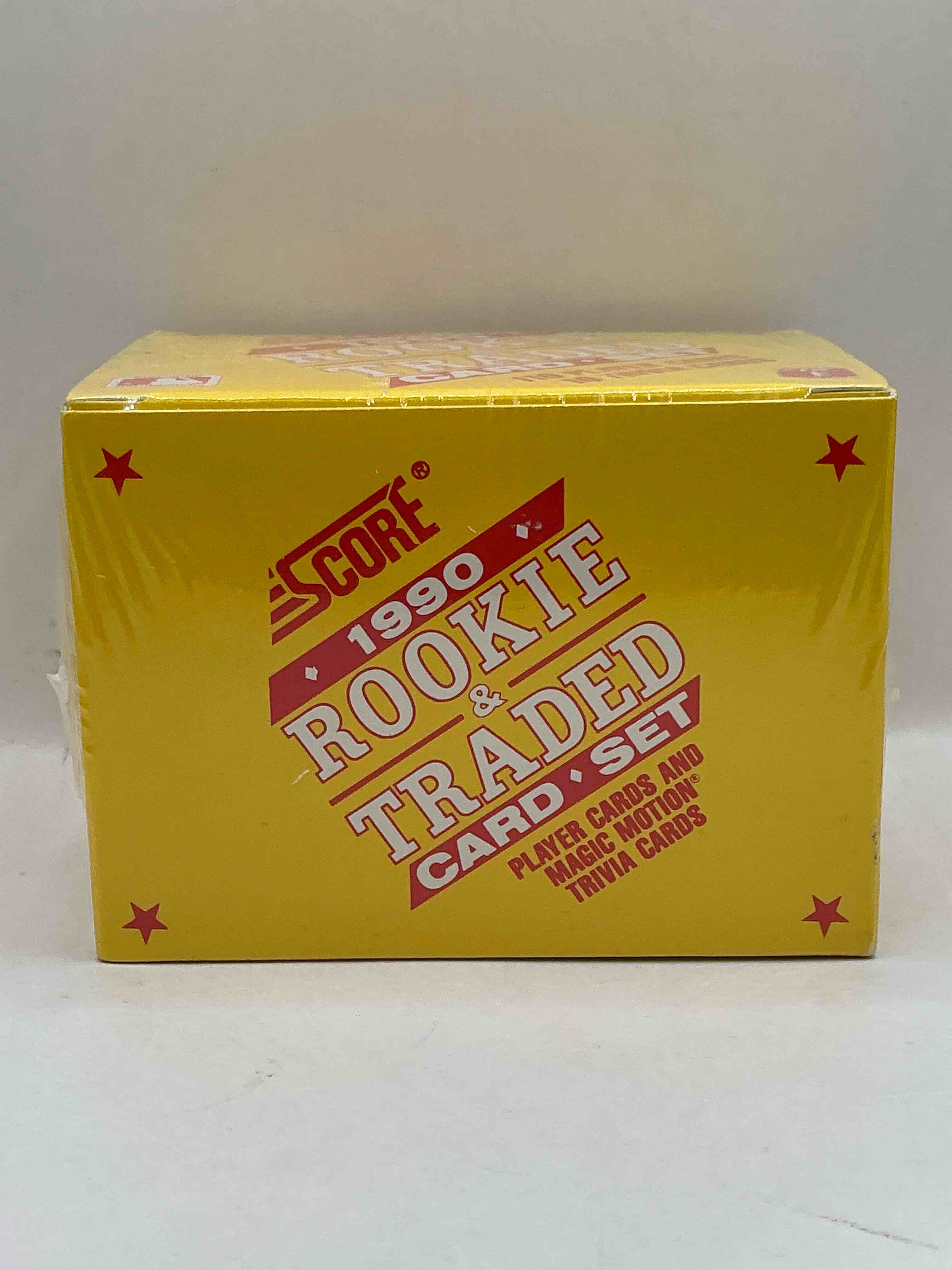 Condition photo showing New/Like New for 1990 Score Baseball Rookies & Traded Box! Unopened Straight From Box! These Packs Are Loaded With Awesome Cards! Some Cards To Search For Are Frank Thomas, Dave Winfield & More!