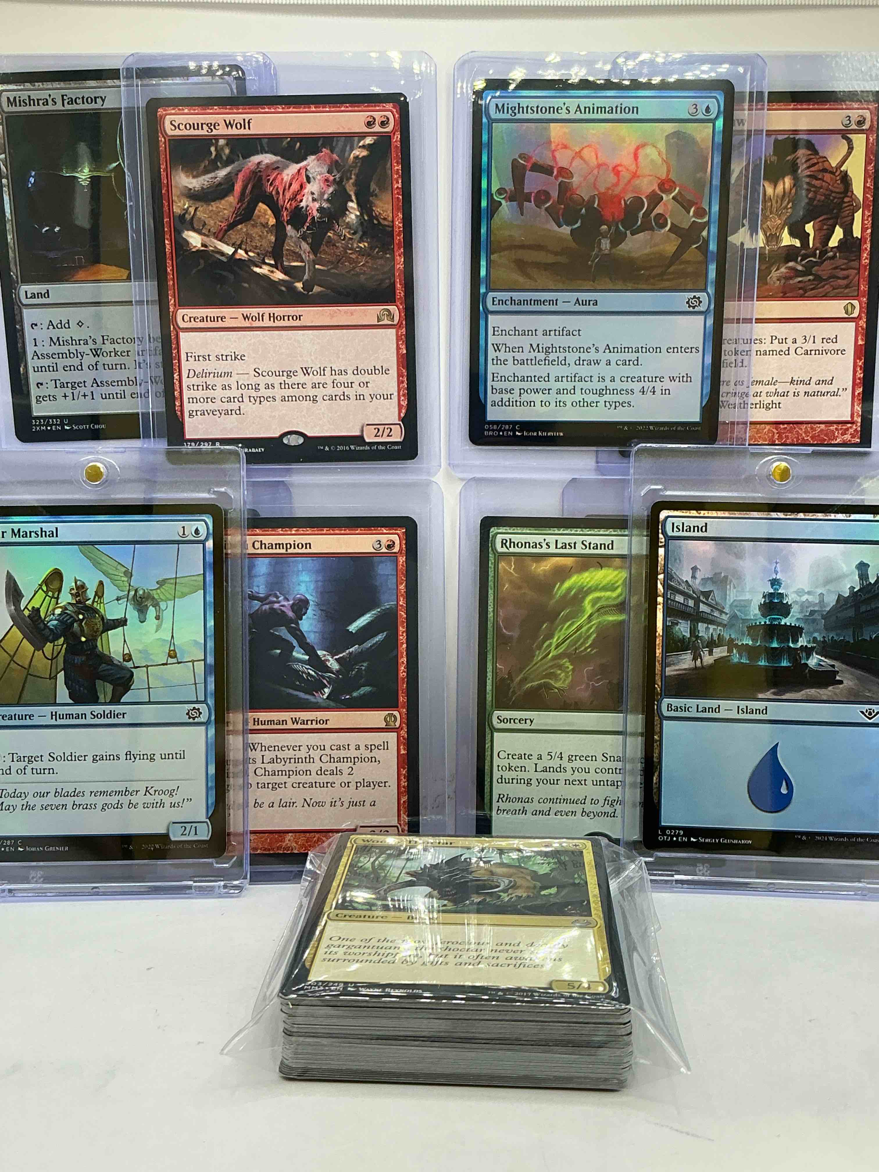 Condition photo showing New/Like New for Magic The Gathering 50 Card Lot! Lot Includes 5 Rare Cards & 5 Holo Foil Cards! All Cards In Excellent Condition! A Great Way To Join The MTG Craze!