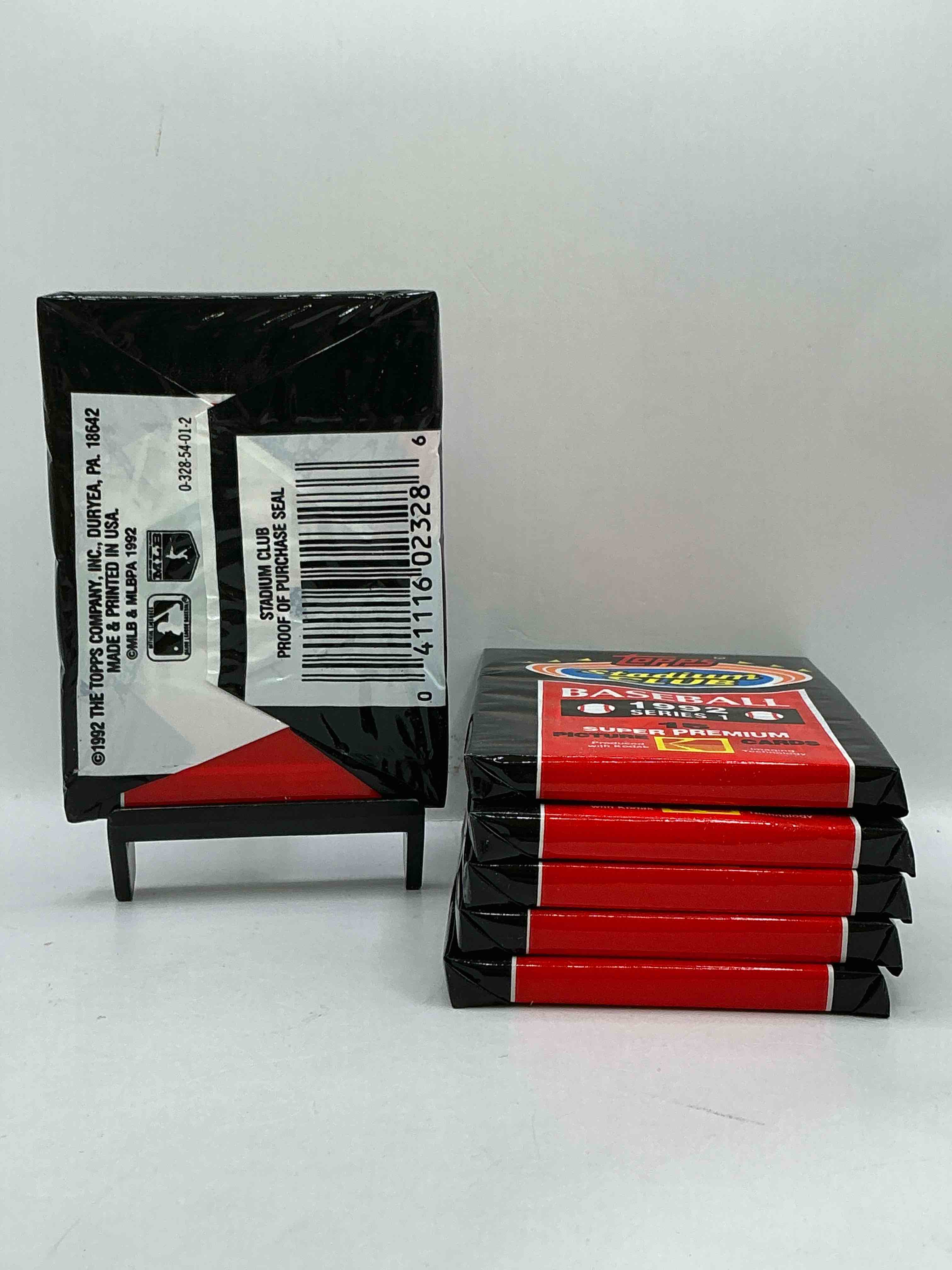 Condition photo showing New/Like New for Ken Griffey Jr!? Frank Thomas!? Baseball Insanity! 1992 Topps Stadium Club Baseball Series Il Unopened Packs, Direct From Box! 15 Premium Baseball Cards In Each Pack! Search For Griffey Jr, Nolan Ryan, Frank Thomas & So Much More!Search For 1980's Stars & Hall Of Famers!