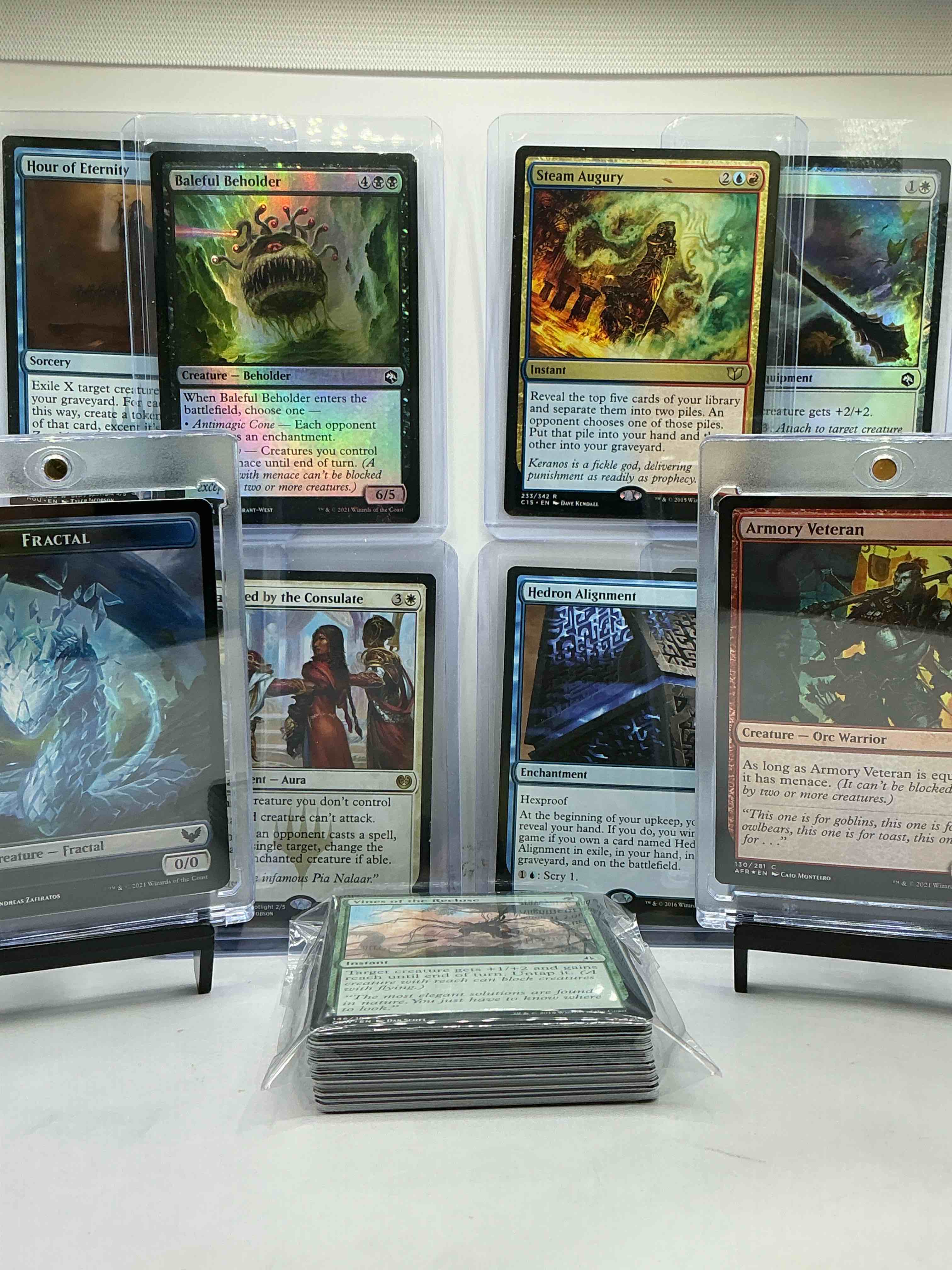 Condition photo showing New/Like New for Magic The Gathering 50 Card Lot! Lot Includes 5 Rare Cards & 5 Holo Foil Cards! All Cards In Excellent Condition! A Great Way To Join The MTG Craze!