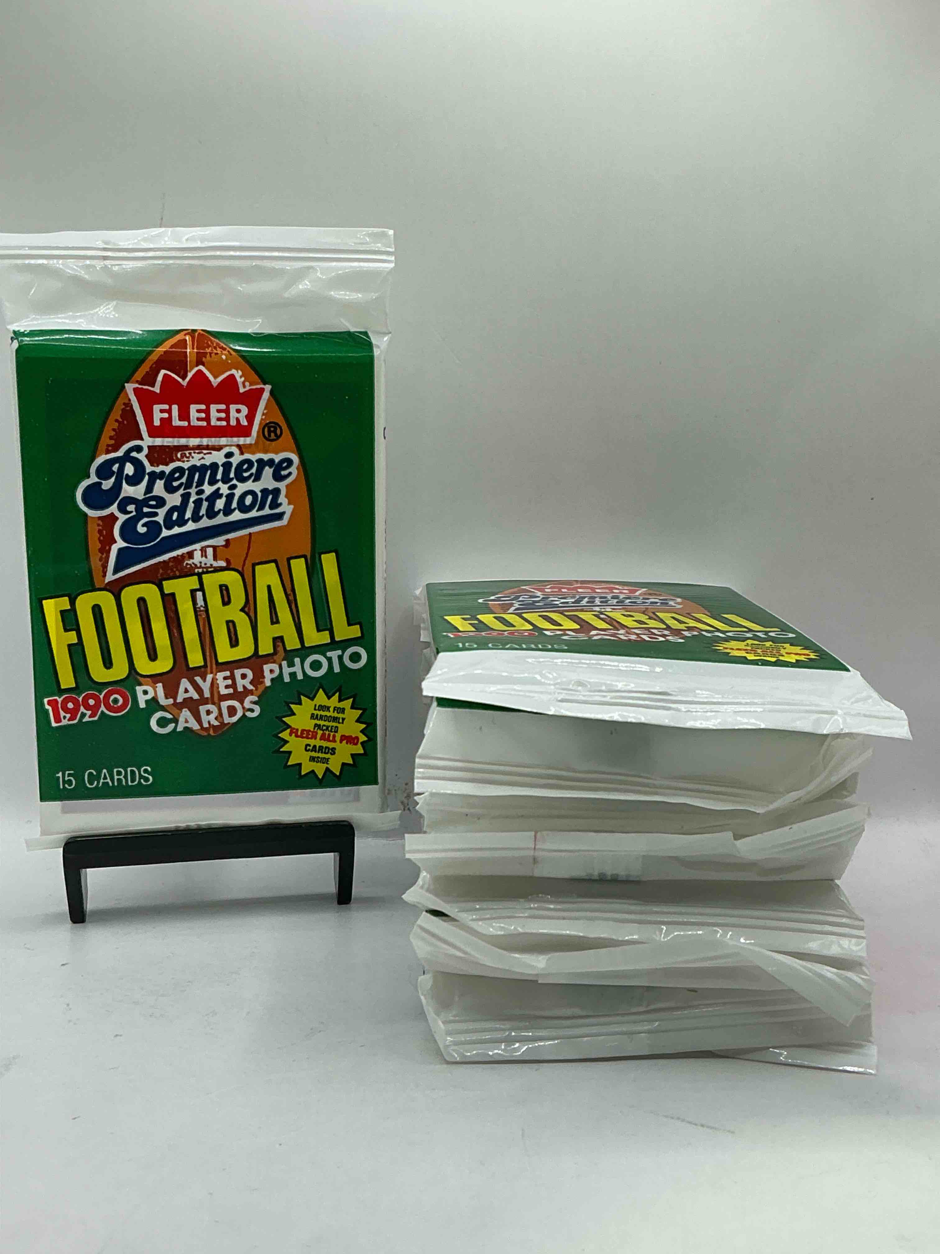 awesome premiere edition sports cards! emmitt smith rookie year! 1990 fleer premiere edition unopened packs direct from original box! search for emmitt smith rookies!