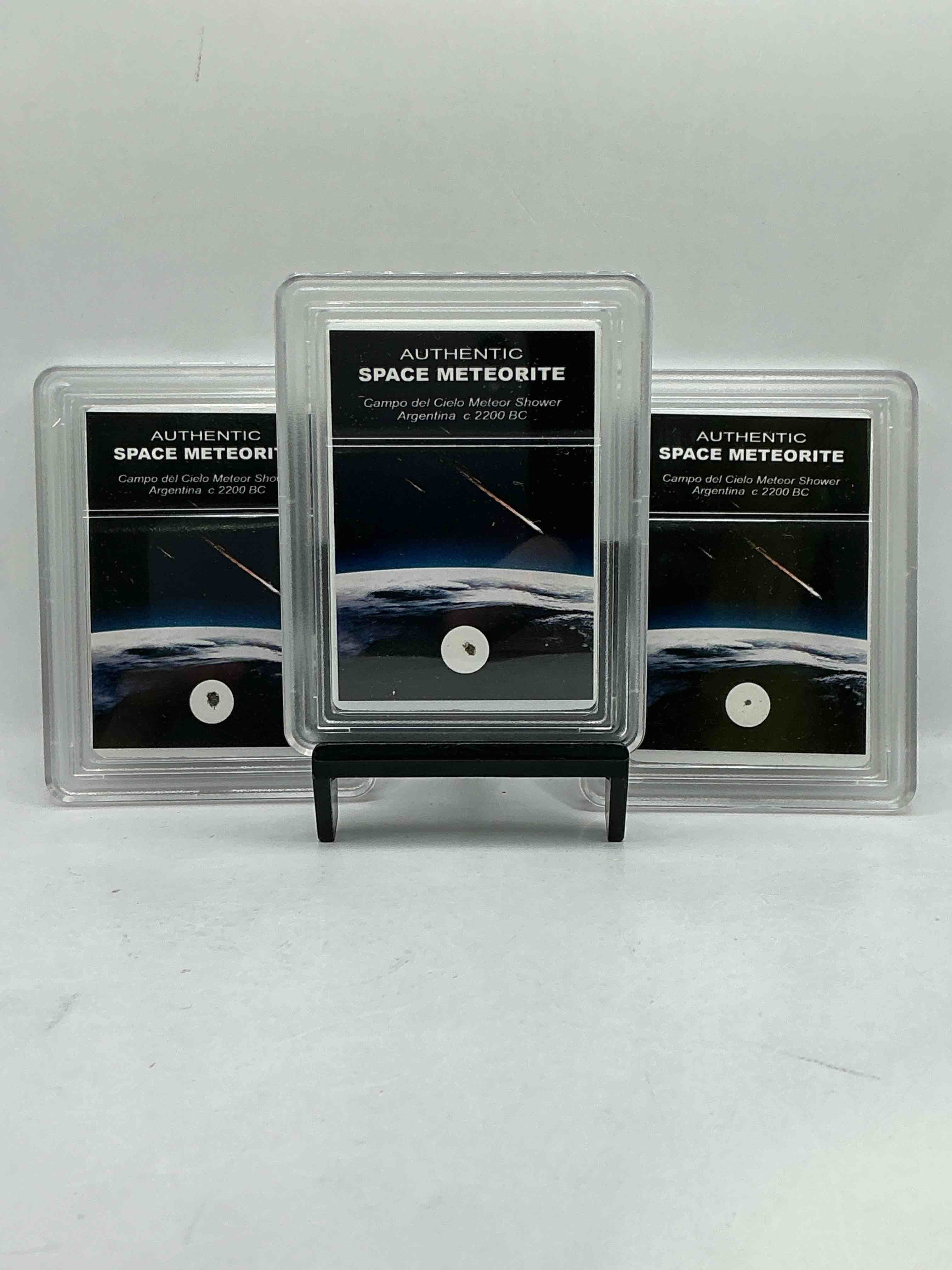 meteorite, authentic & very rare! genuine meteorite fragment discovered in argentina in the year 2200 bc! this meteorite is thought to have fallen from space to earth around 4000 years ago! your chance to own an authentic, super rare, meteorite fragment from outer space!