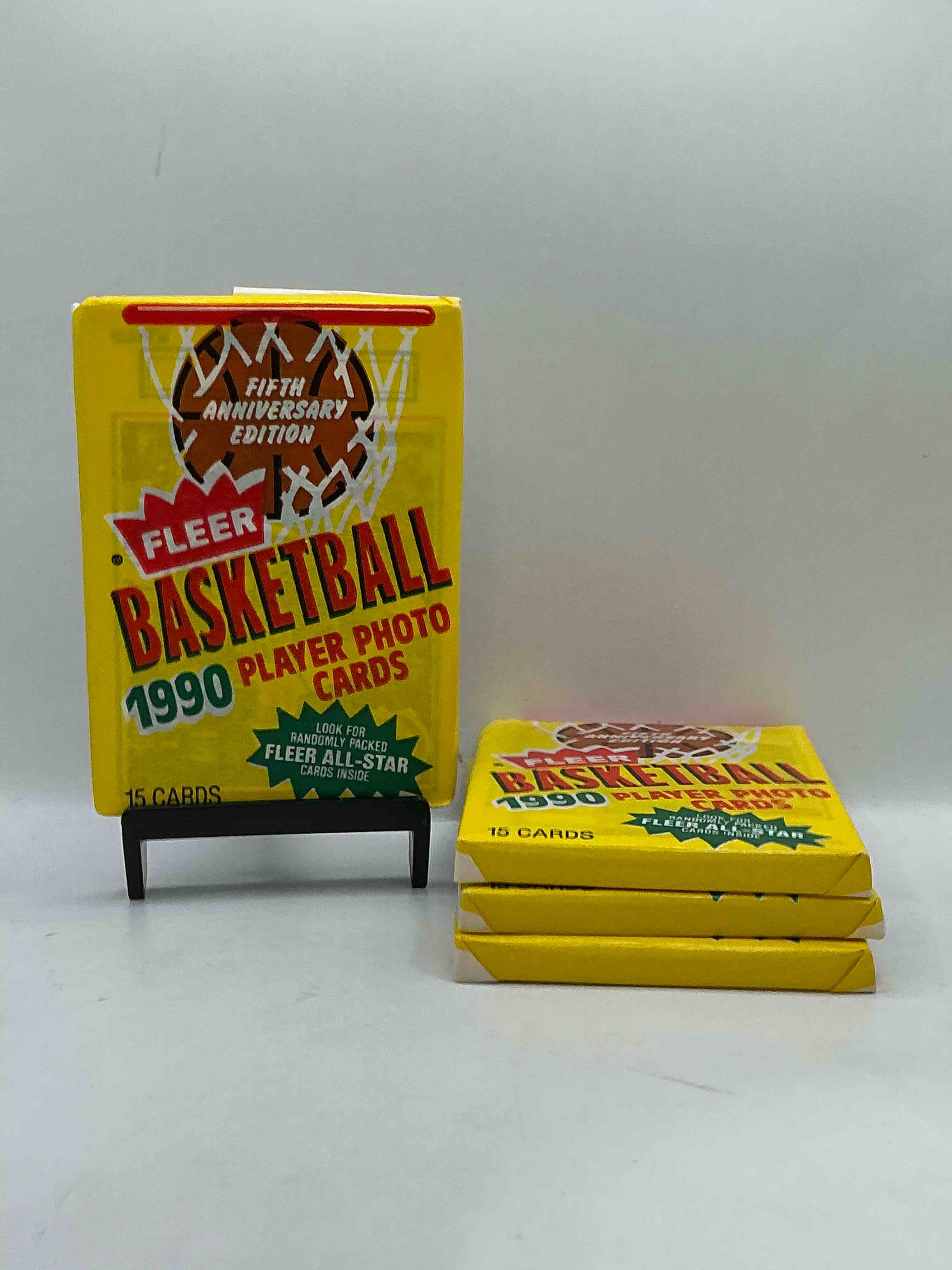 michael jordan!? 1990 fleer basketball unopened wax packs direct from original box! search for valuable early michael jordan cards! as well as other 80's stars!