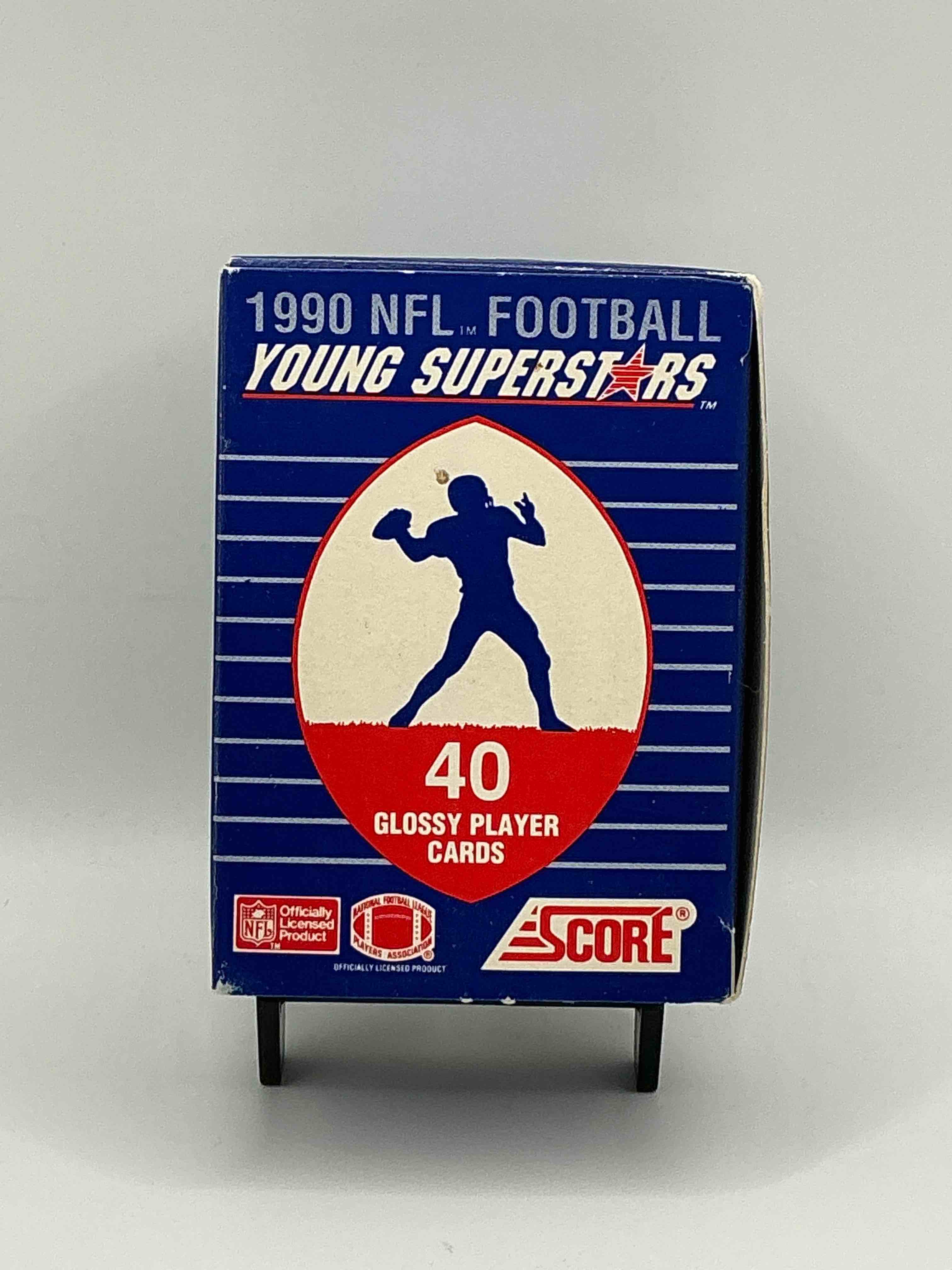 1990 score nfl football young superstars! barry sanders, troy aikman, derrick thomas, sterling sharpe, ickey woods, andre reed & more! awesome score boxes!