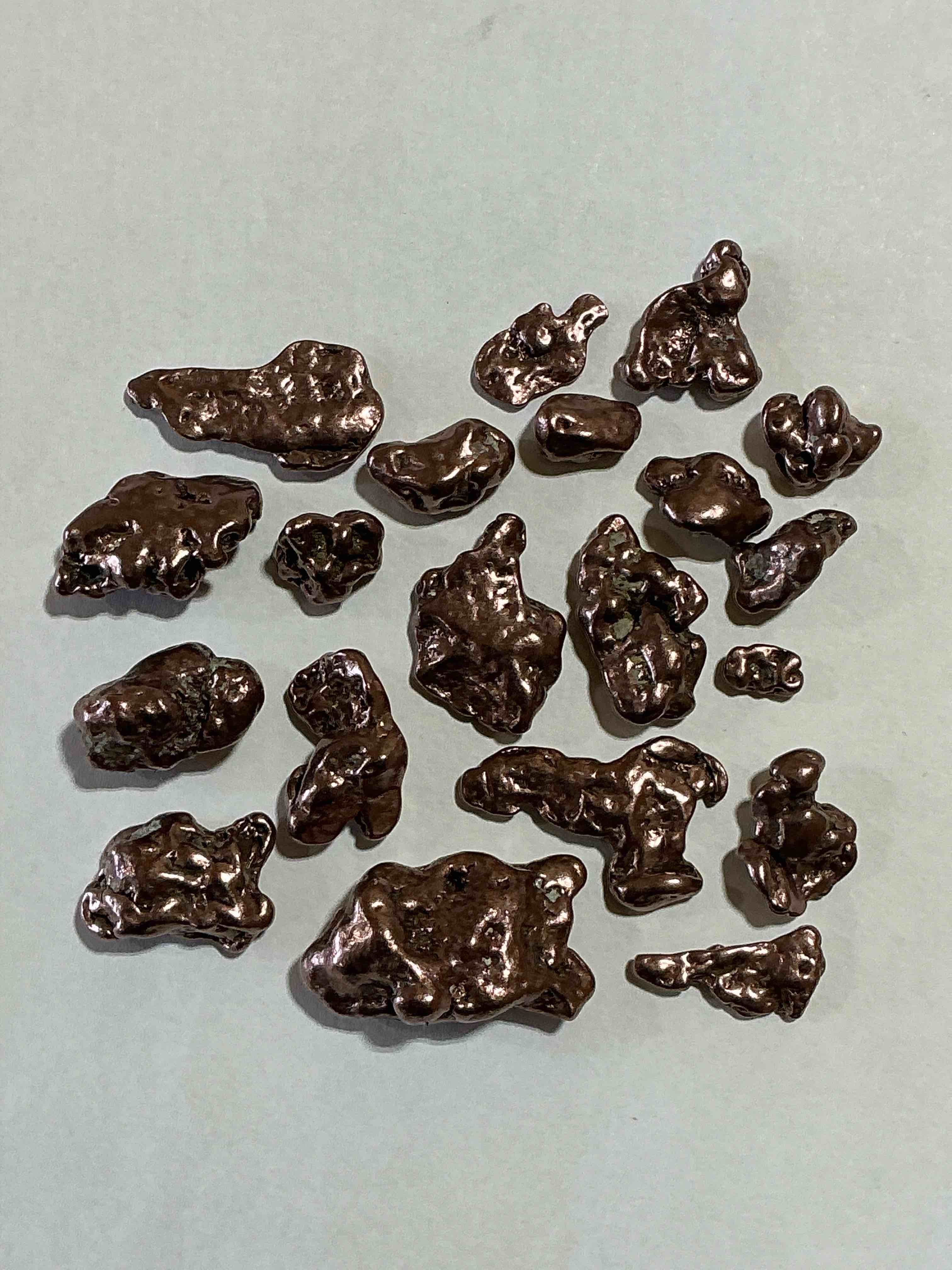 Condition photo showing Good Condition for Copper Nuggets In Rare Form! Check Out These Rarely Seen Approximately .999 Copper Nuggets Direct From Prospecting In Copper Harbor, Michigan! Copper In Nugget Form Is Rarely Seen & Each Piece Is Completely Unique. A Great Investment In Fine U.S. Michigan Copper & Also Really Cool Conversation Pieces!