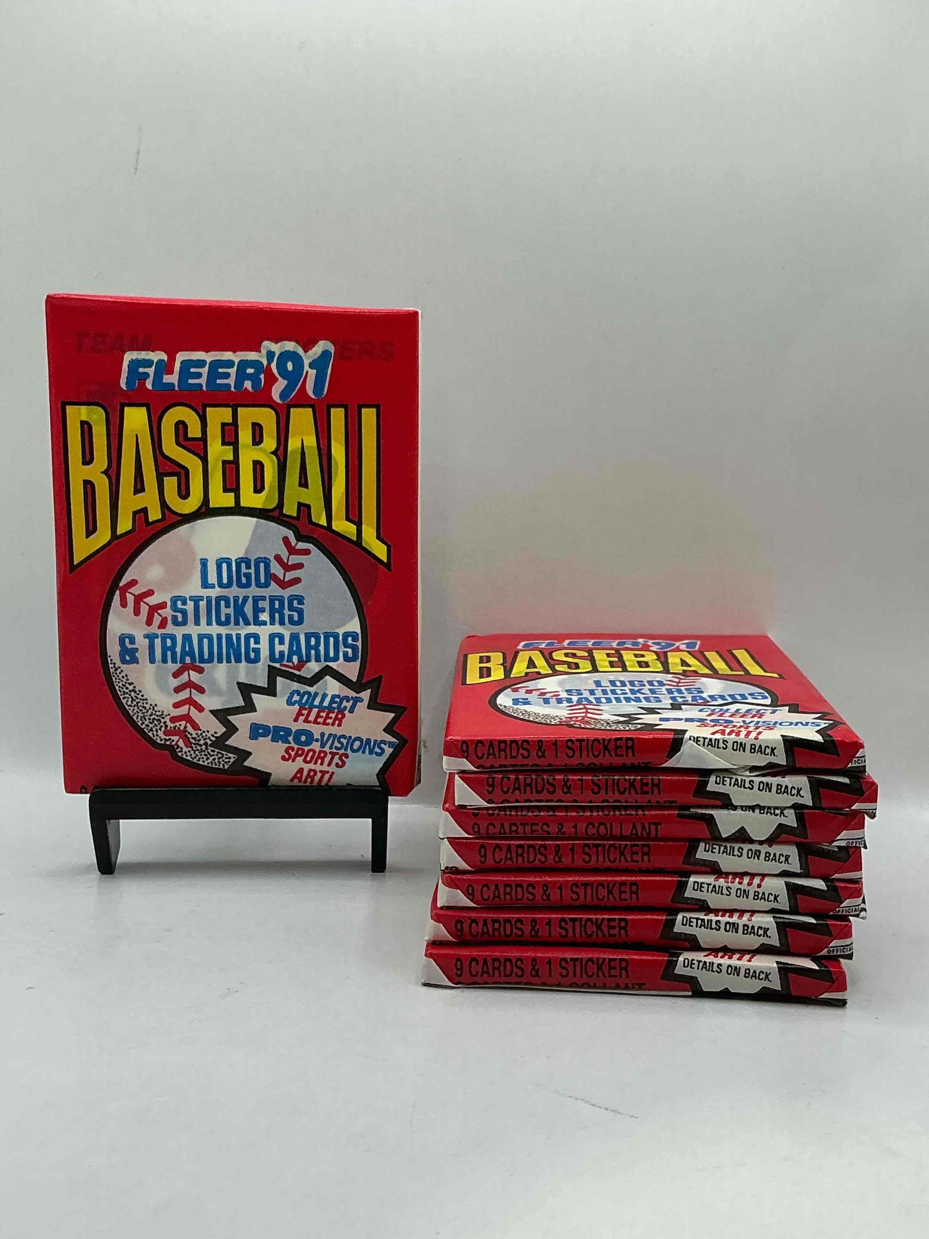 1991 fleer baseball unopened pack, direct from original sealed retail case! search for griffey jr. & barry bonds "generation stars" combo card #710 (psa 10 value $200), nolan ryan, don mattingly & so much more!