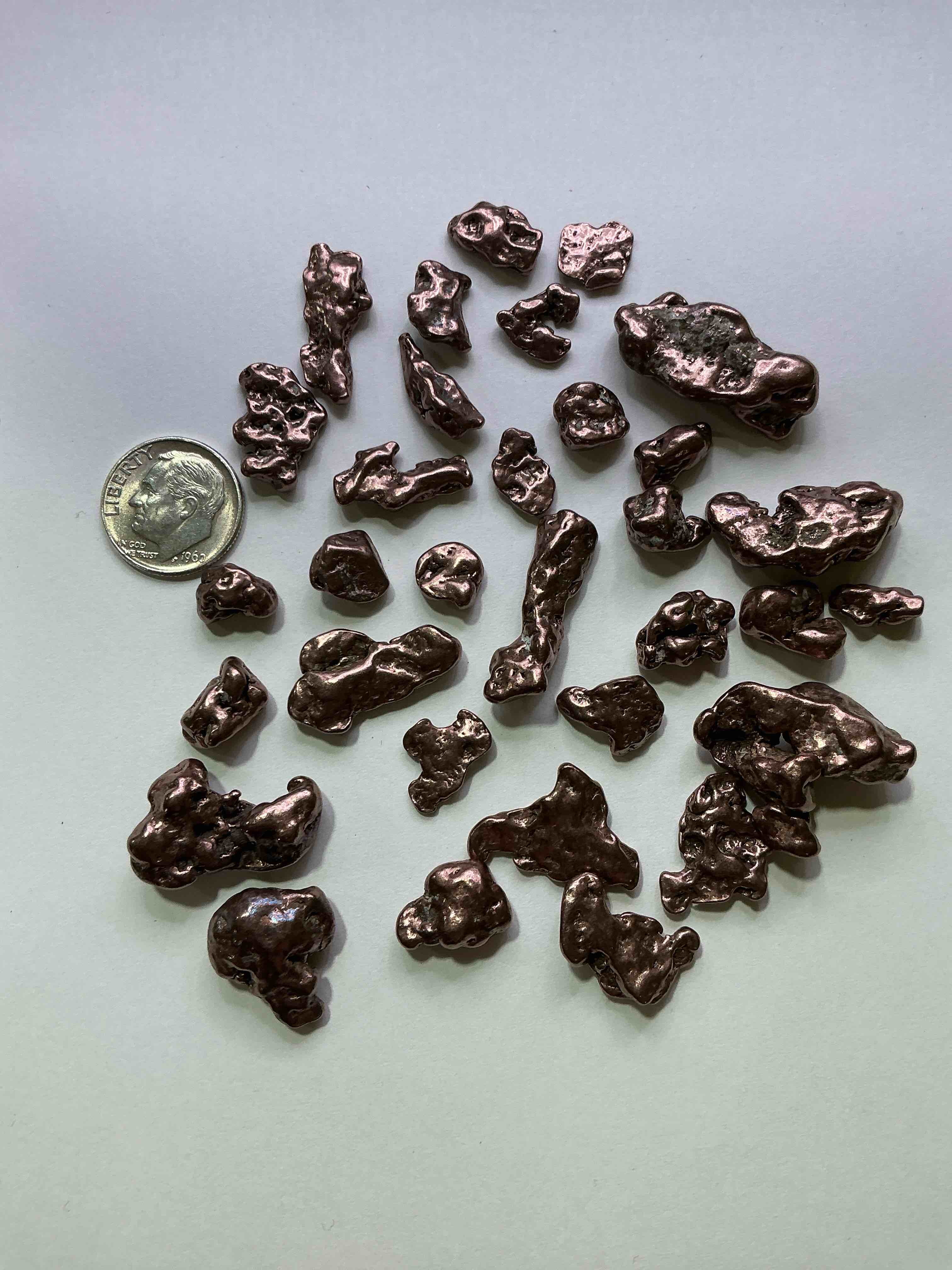 Condition photo showing New/Like New for Copper Nuggets In Rare Form! Check Out These Rarely Seen Approximately .999 Copper Nuggets Direct From Prospecting In Copper Harbor, Michigan! Copper In Nugget Form Is Rarely Seen & Each Piece Is Completely Unique. A Great Investment In Fine U.S. Michigan Copper & Also Really Cool Conversation Pieces!