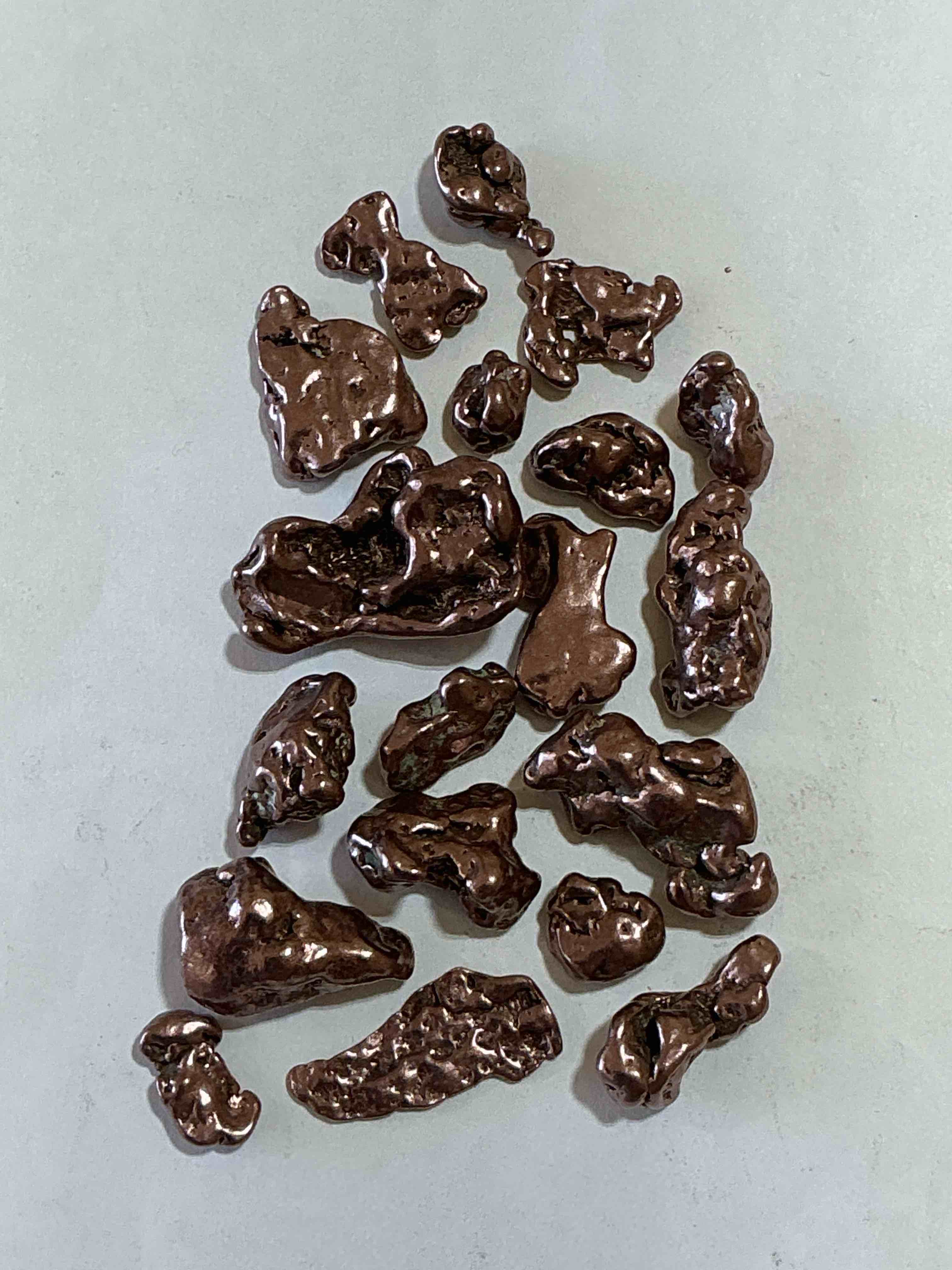 Condition photo showing Good Condition for Copper Nuggets In Rare Form! Check Out These Rarely Seen Approximately .999 Copper Nuggets Direct From Prospecting In Copper Harbor, Michigan! Copper In Nugget Form Is Rarely Seen & Each Piece Is Completely Unique. A Great Investment In Fine U.S. Michigan Copper & Also Really Cool Conversation Pieces!