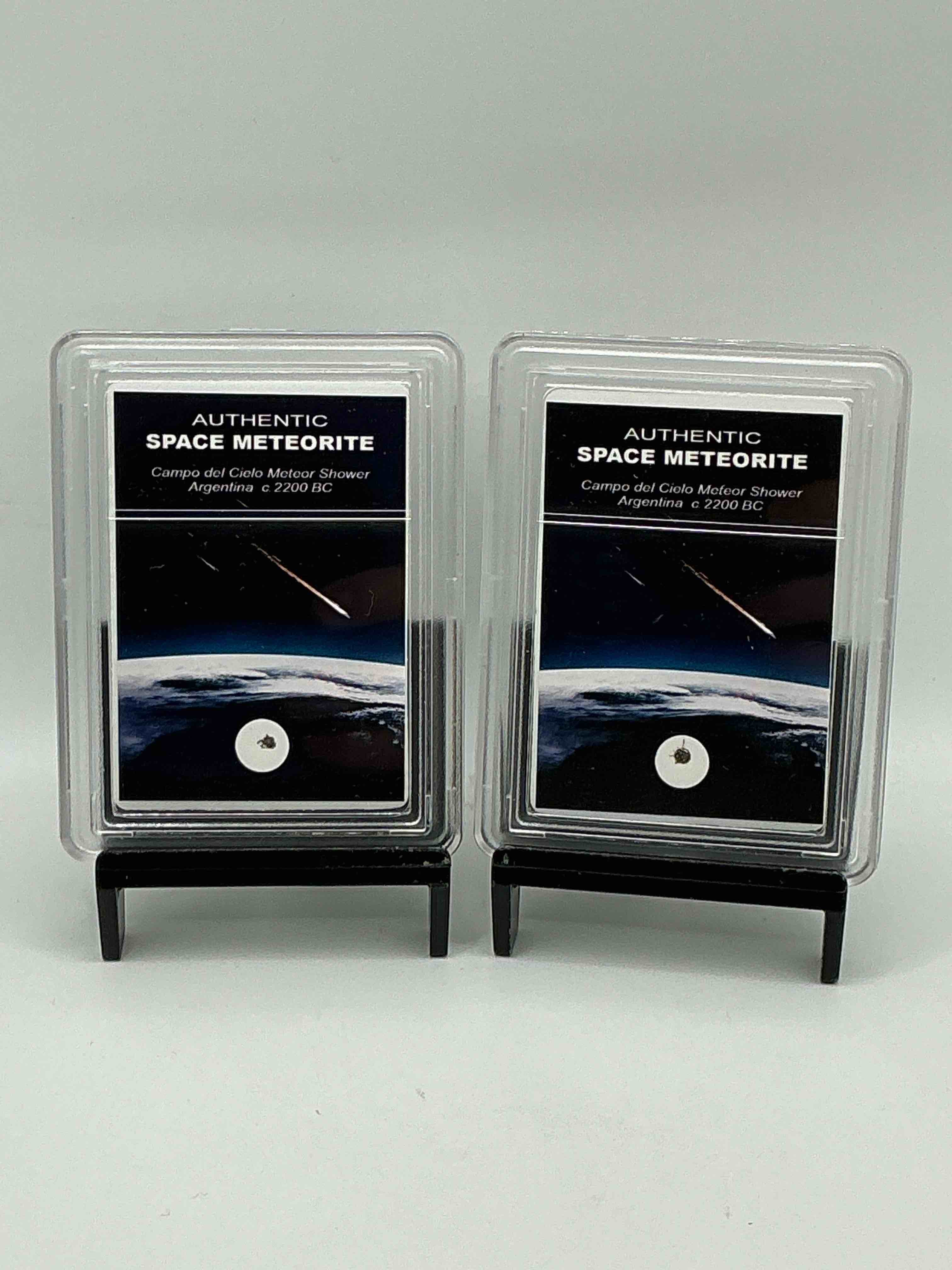 authentic meteorite fragment! genuine meteorite piece believed to be part of a meteor that crashed in argentina! authentic & rare! 