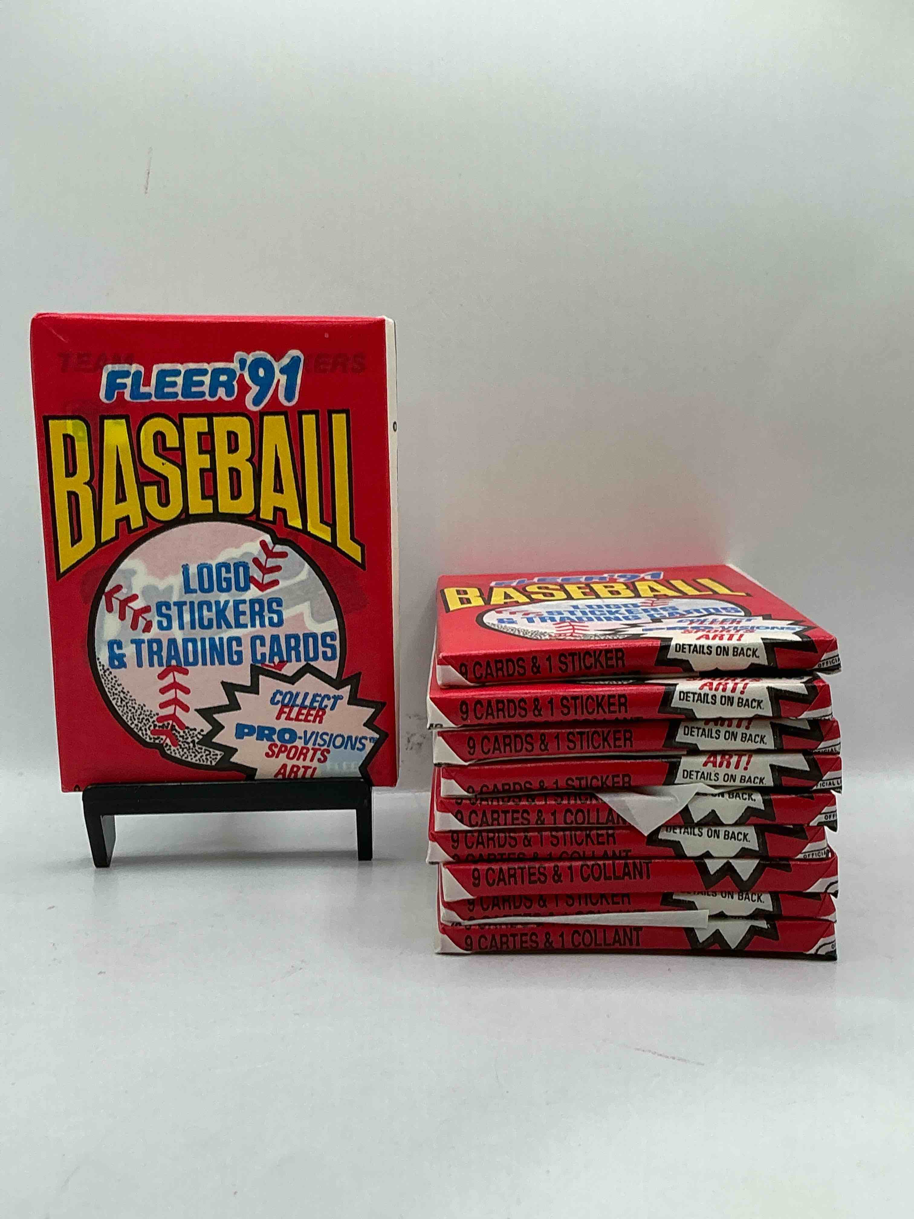 1991 fleer baseball unopened pack, direct from original sealed retail case! search for griffey jr. & barry bonds "generation stars" combo card #710 (psa 10 value $200), nolan ryan, don mattingly & so much more!