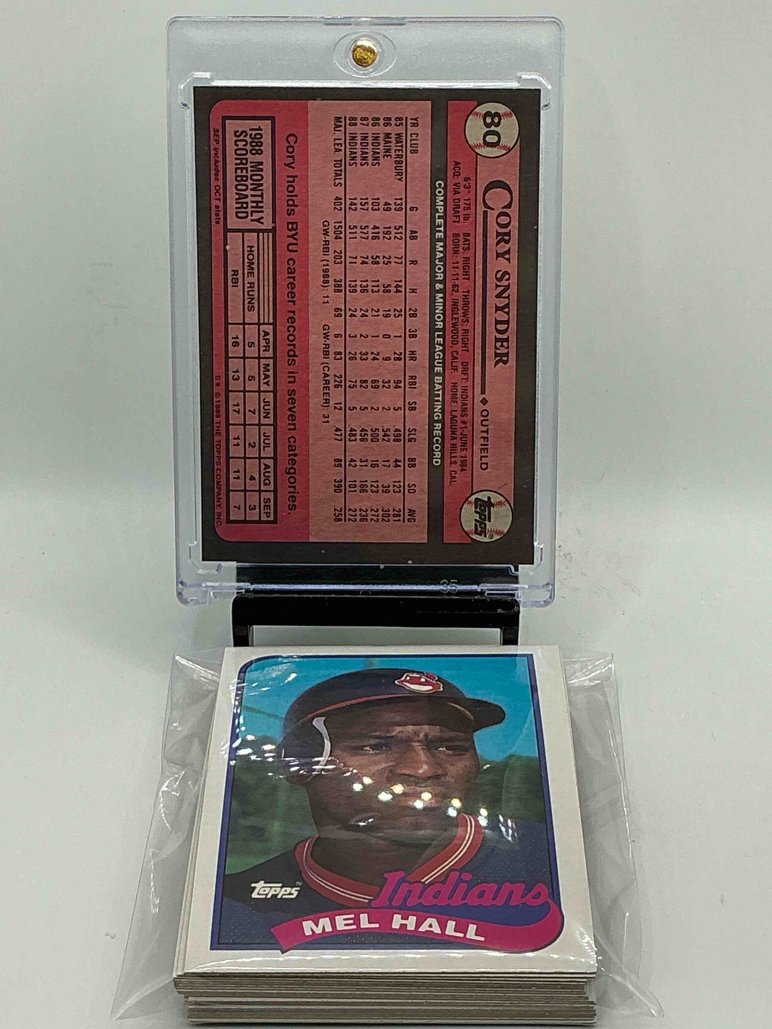 Condition photo showing New/Like New for Indians 1989 Team Set! WOW! 22 Card Craziness! Legends & Indians Players From 1989! Cory Snyder! Greg Swindell, Dave Clark & More! 