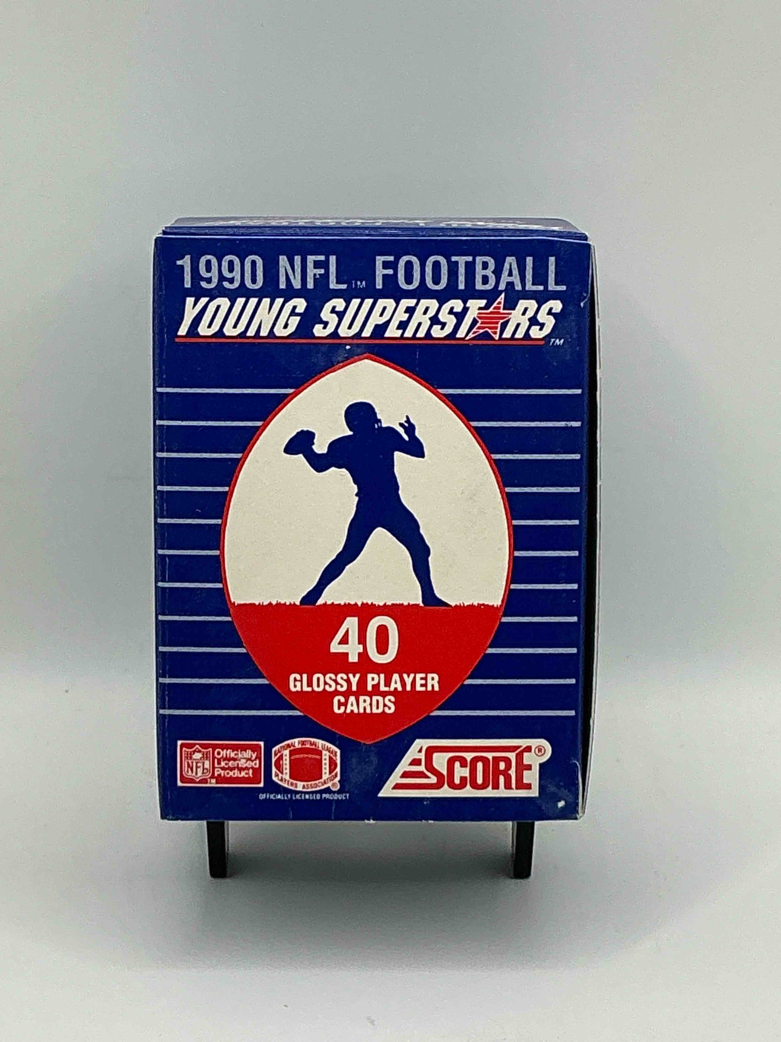 1990 score nfl football young superstars! barry sanders, troy aikman, derrick thomas, sterling sharpe, ickey woods, andre reed & more! awesome score boxes!