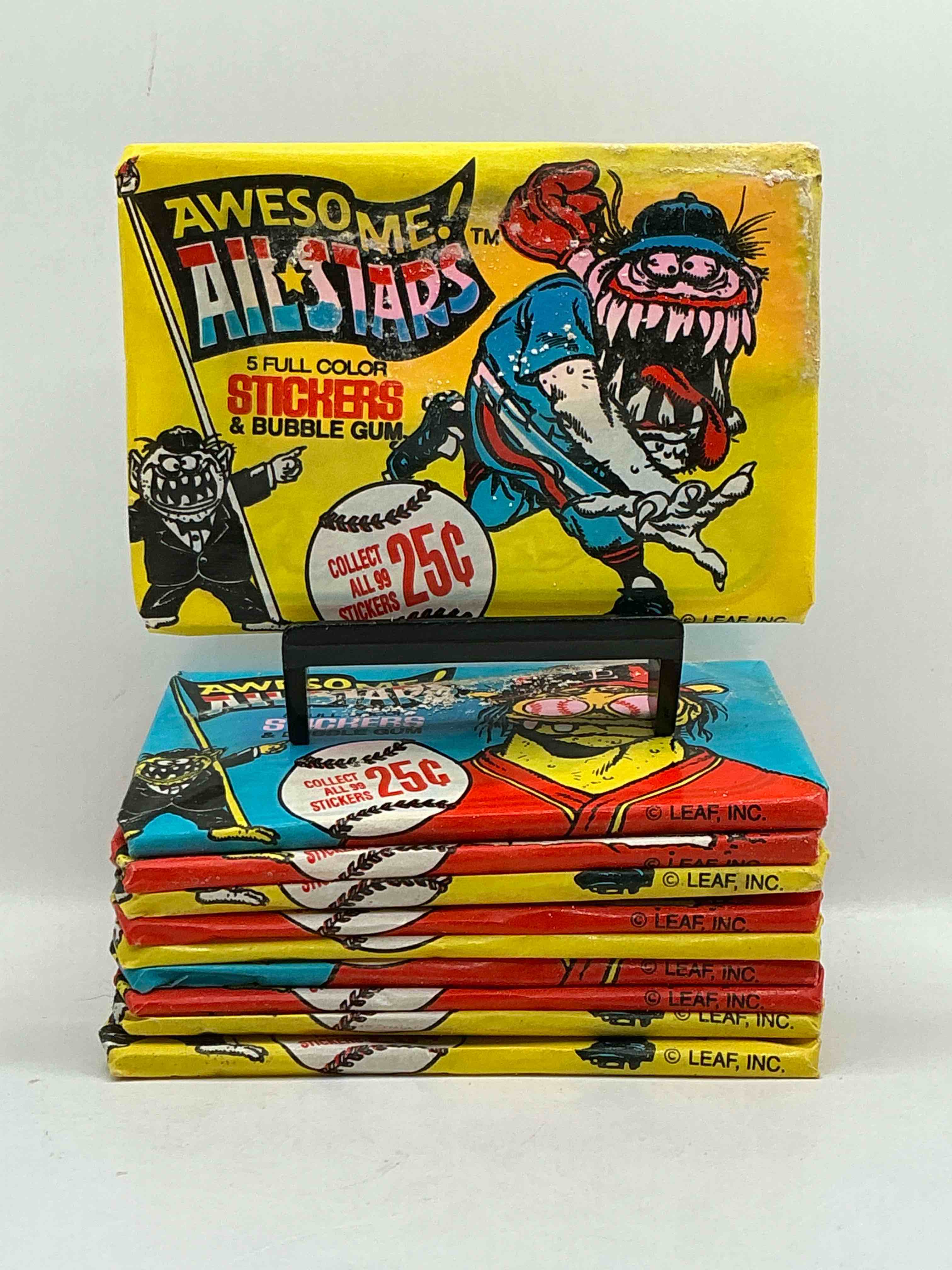 1988 awesome all stars! insane, gross amount of fun! unopened packs with awesome characters!