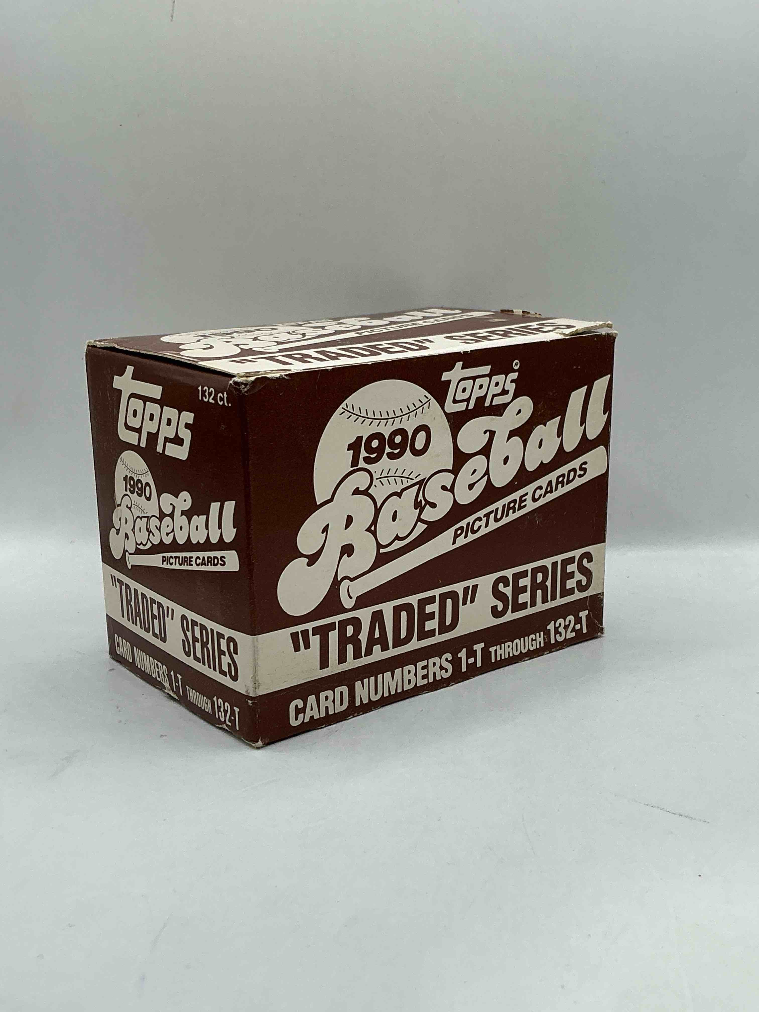 1990 topps traded 132 card set! baseball bonanza! rare topps traded baseball set from 1990, look for legends & rookies!