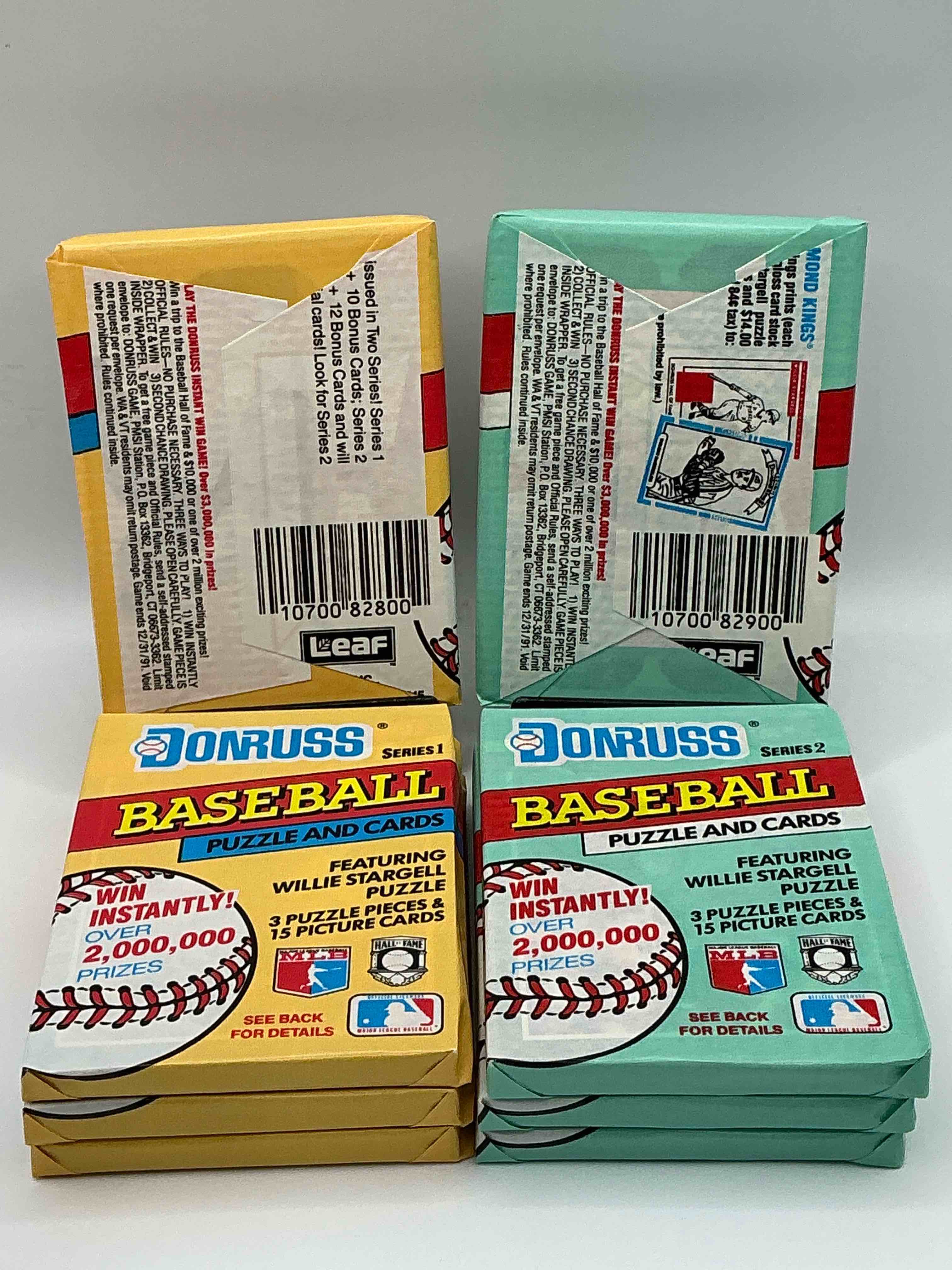 Condition photo showing New/Like New for Wow! 1991 Donruss Series 1 & 2 Unopened Baseball Card Wax Packs! Direct From Original Box! Search For Valuable Ken Griffey Jr. Sports Trading Cards!