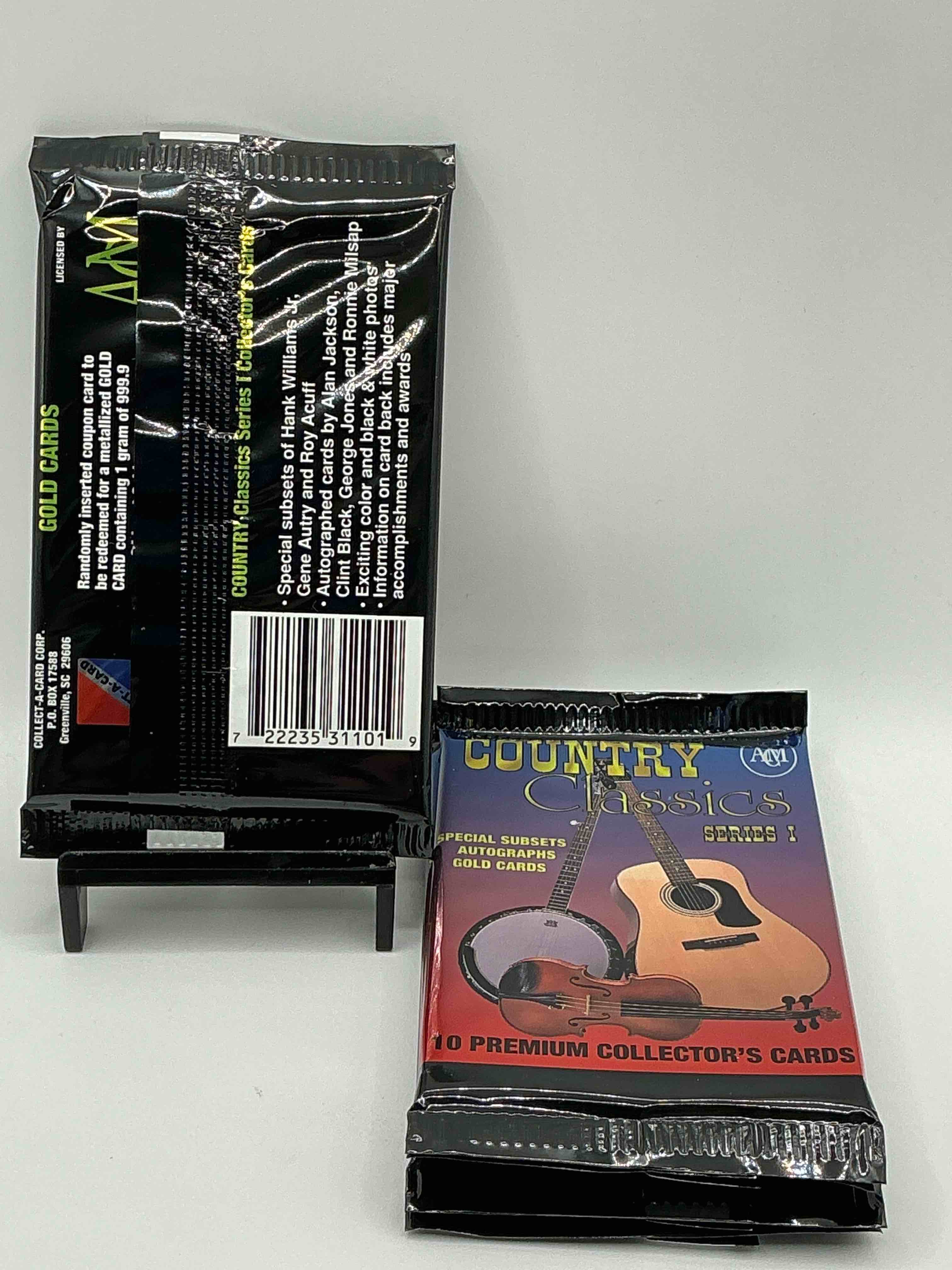 Condition photo showing New/Like New for Alan Jackson Autograph!? George Jones Autograph!? Hank Williams Jr! Brooks & Dunn! Allen Jackson! WOW! Country Classics Series I Collector’s Cards! 1992 Collector’s Country Cards Limited Edition, Grab Them While You Can! Look For Autos & Legends, 10 Cards Per Pack!