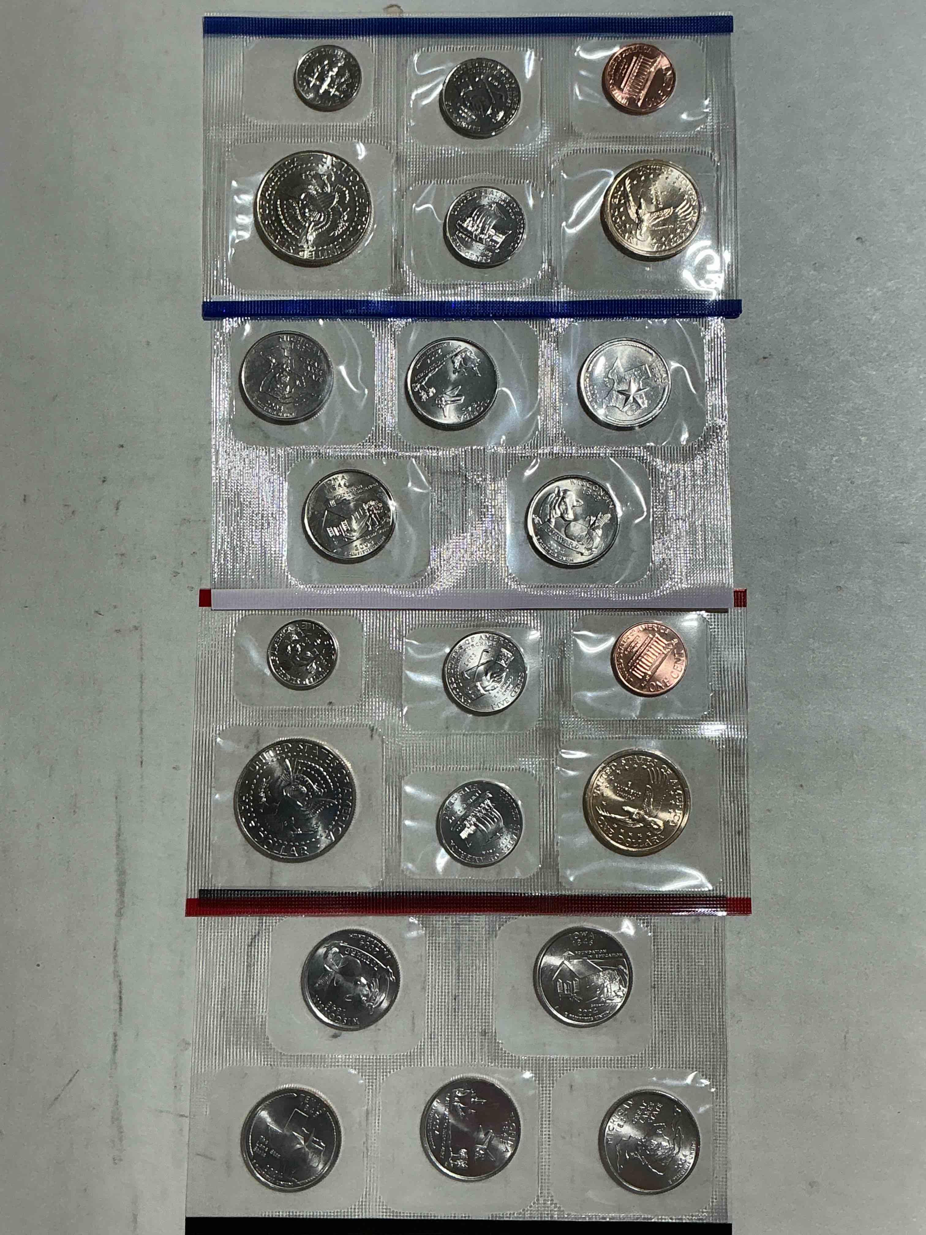 Condition photo showing New/Like New for No Way! Full Denver & Philadelphia 2004 Mint Sets, 22 Total Coins! These Mint Sets Are Highly Coveted For Their Coins Inside… 22 Coins, Two Sacagawea Dollars, Two Half Dollars, Quarters, Nickels, Dimes & Pennies! Wow!