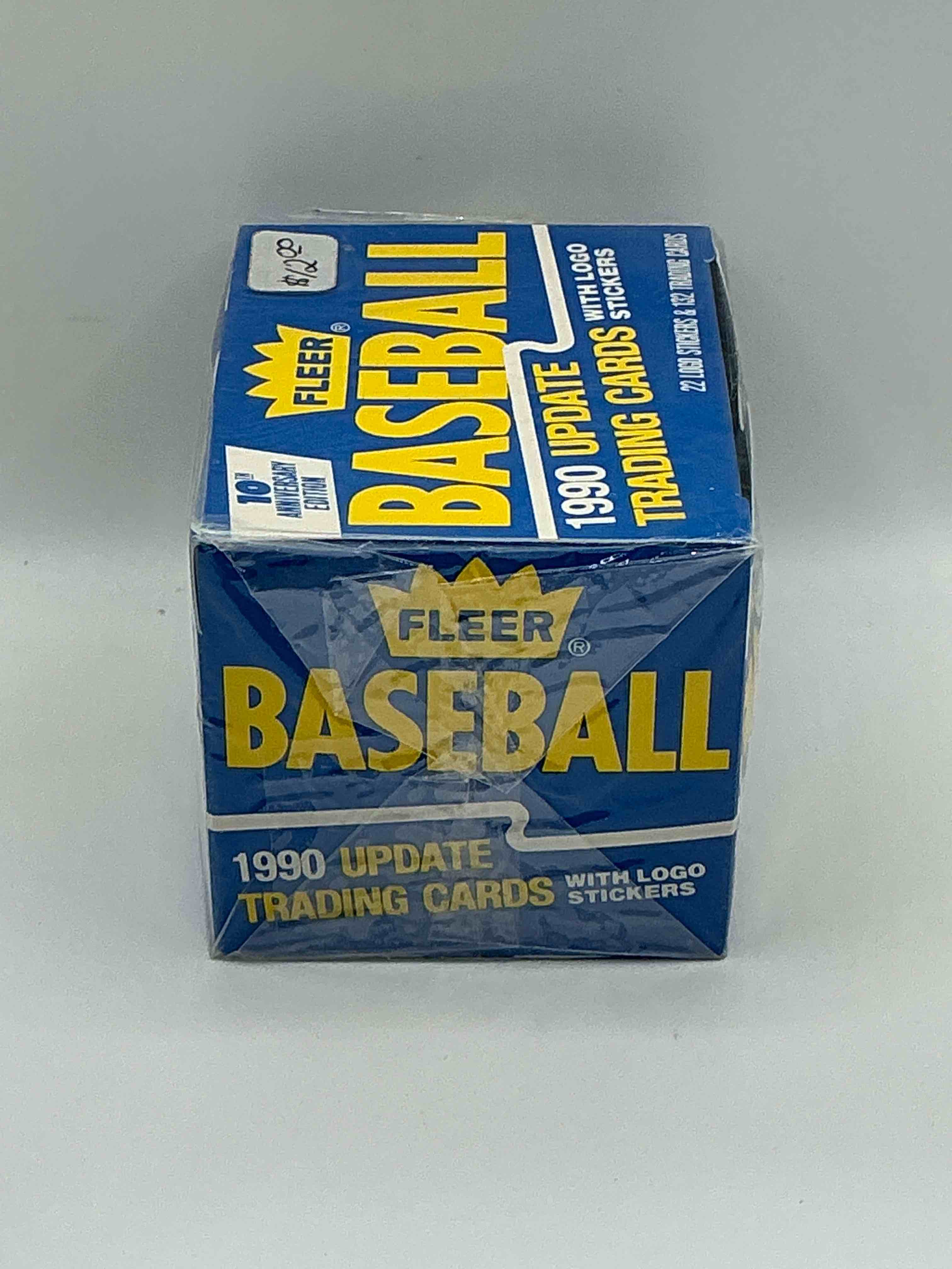Condition photo showing New/Like New for 1990 Update Trading Cards! 132 Cards! Fleer Baseball Unopened Sports Card Original Box! Search For Valuable Collectible Ken Griffey Jr Cards! Logo & Sticker Cards Included! 10th Anniversary Edition! 