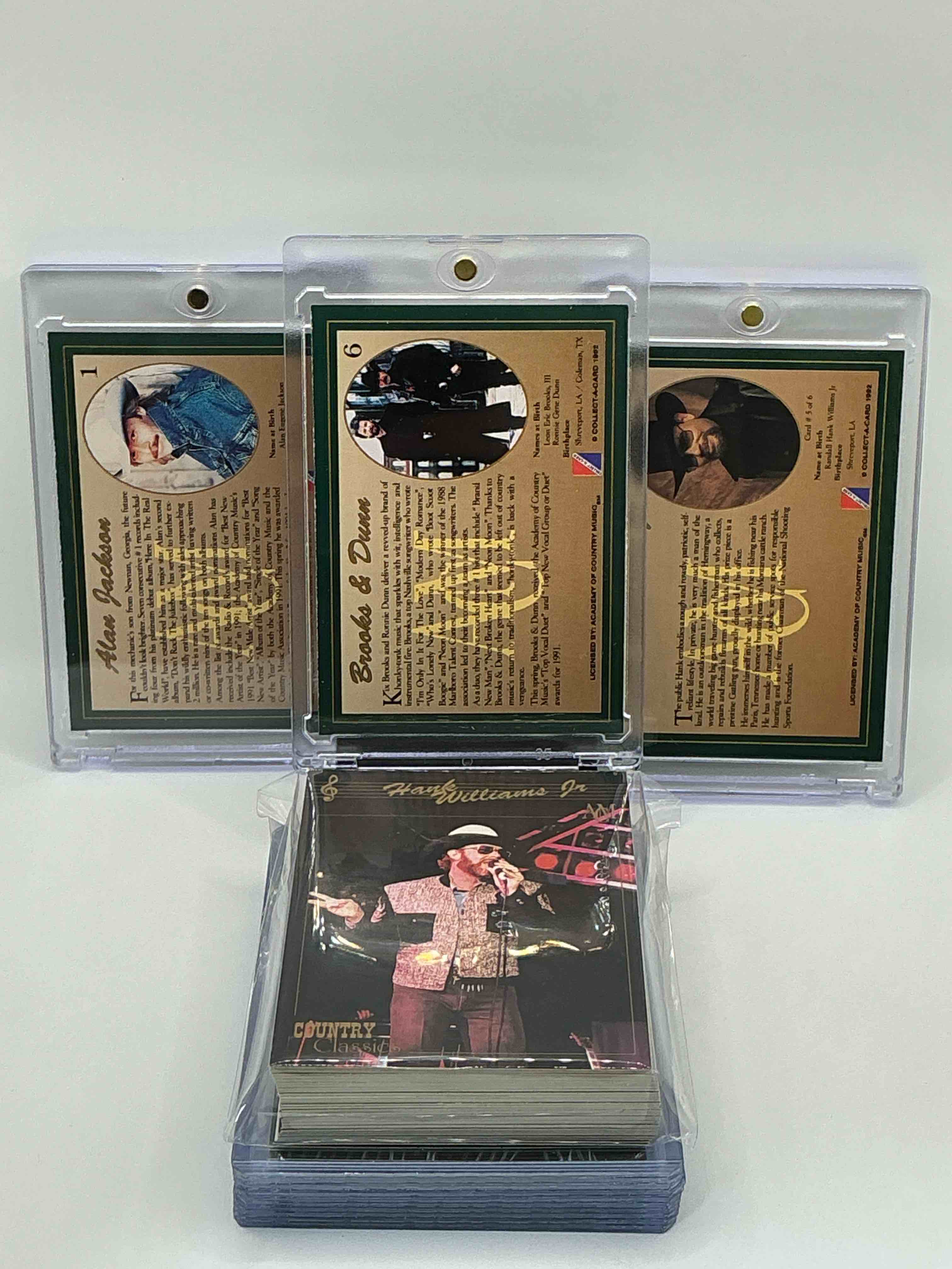 Condition photo showing New/Like New for Hank Williams Jr! Brooks & Dunn! Allen Jackson! WOW! Country Classics Series I Collector’s Cards! Originally Wrapped 1992 Collector’s Cards Set, 100 Cards Includes! Limited Edition, Grab Them While You Can!