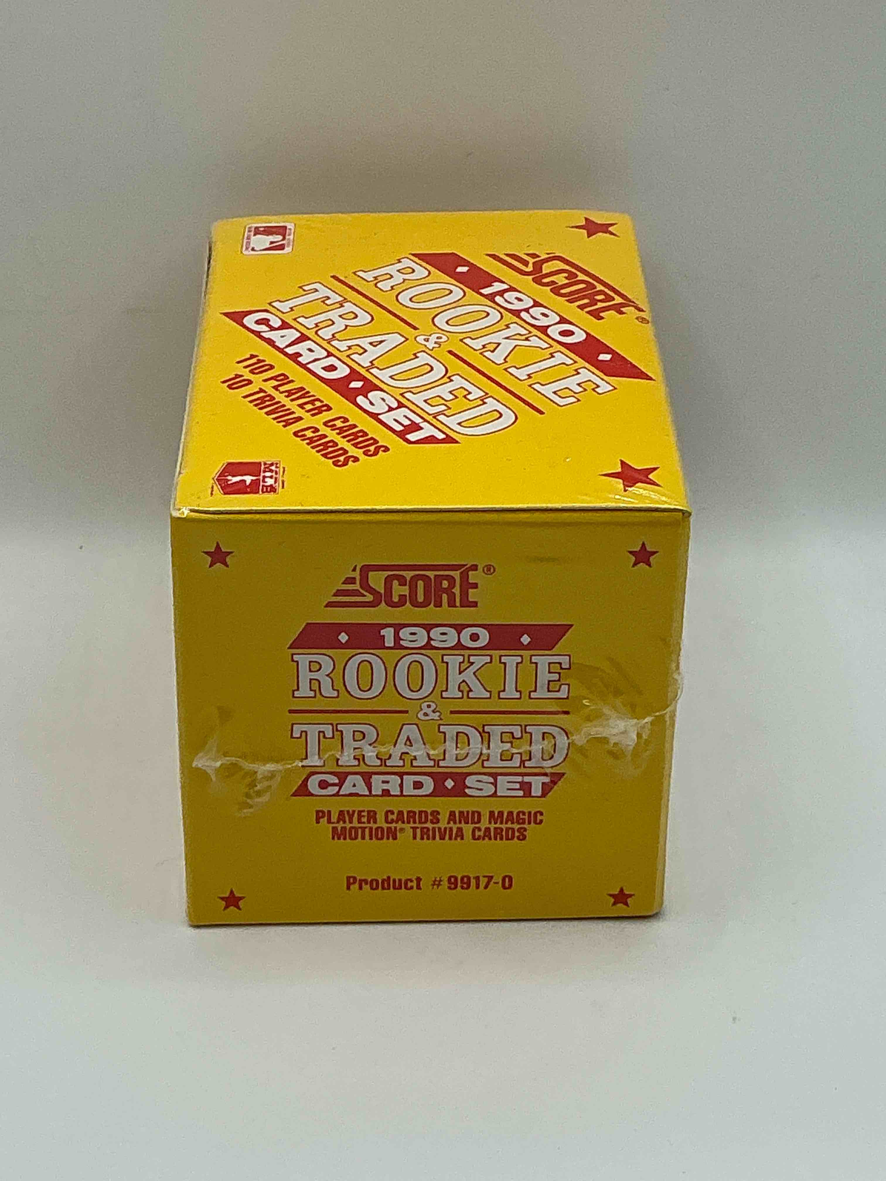 Condition photo showing New/Like New for 1990 Score Baseball Rookies & Traded Box! Unopened Straight From Box! These Packs Are Loaded With Awesome Cards! Some Cards To Search For Are Frank Thomas, Dave Winfield & More!