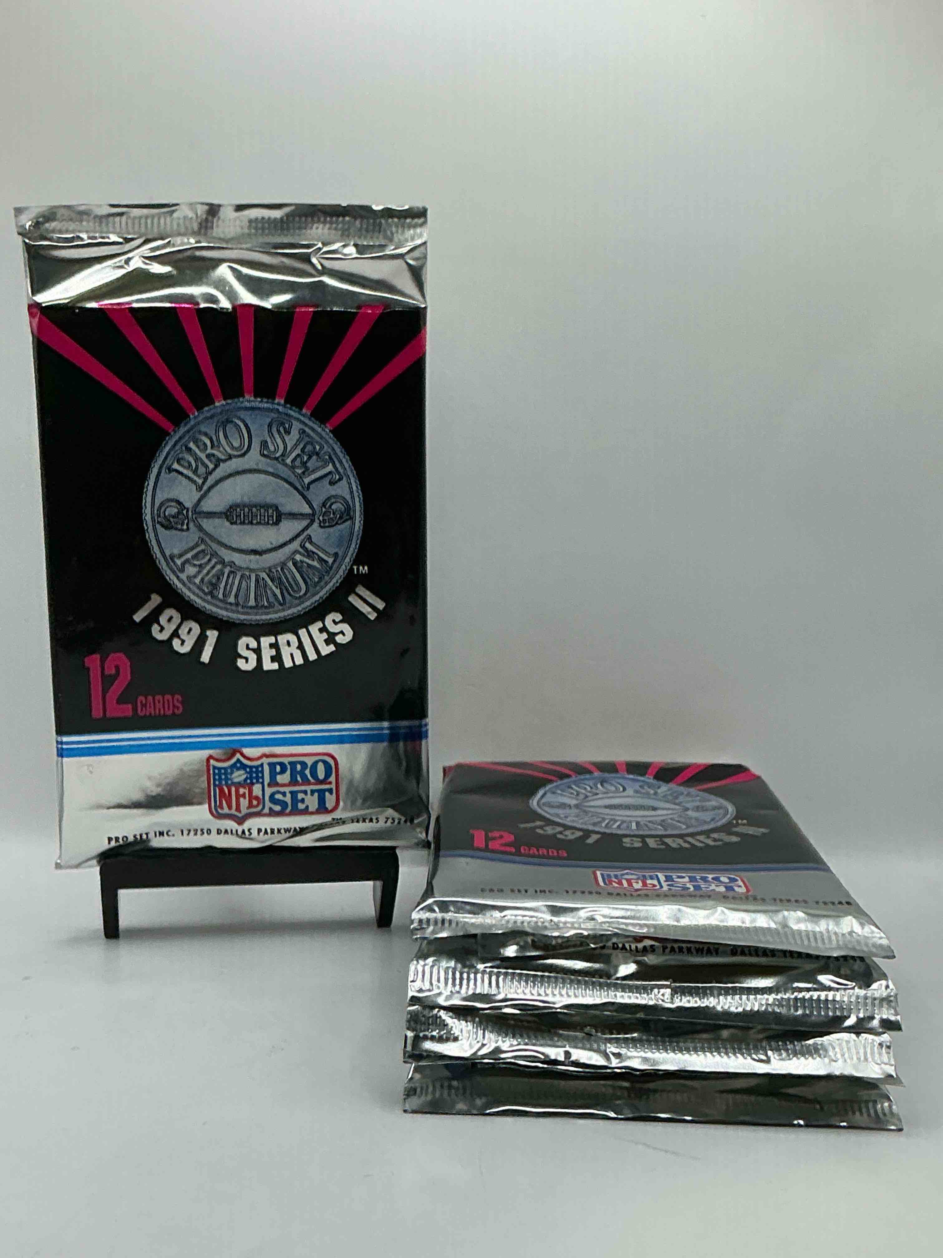 1991 Pro Set Platinum Edition Series II Unopened Packs! Search For Brett Favre Rookie & Bill Belichick Coach Rookie Card As Well As Santa Claus Card!