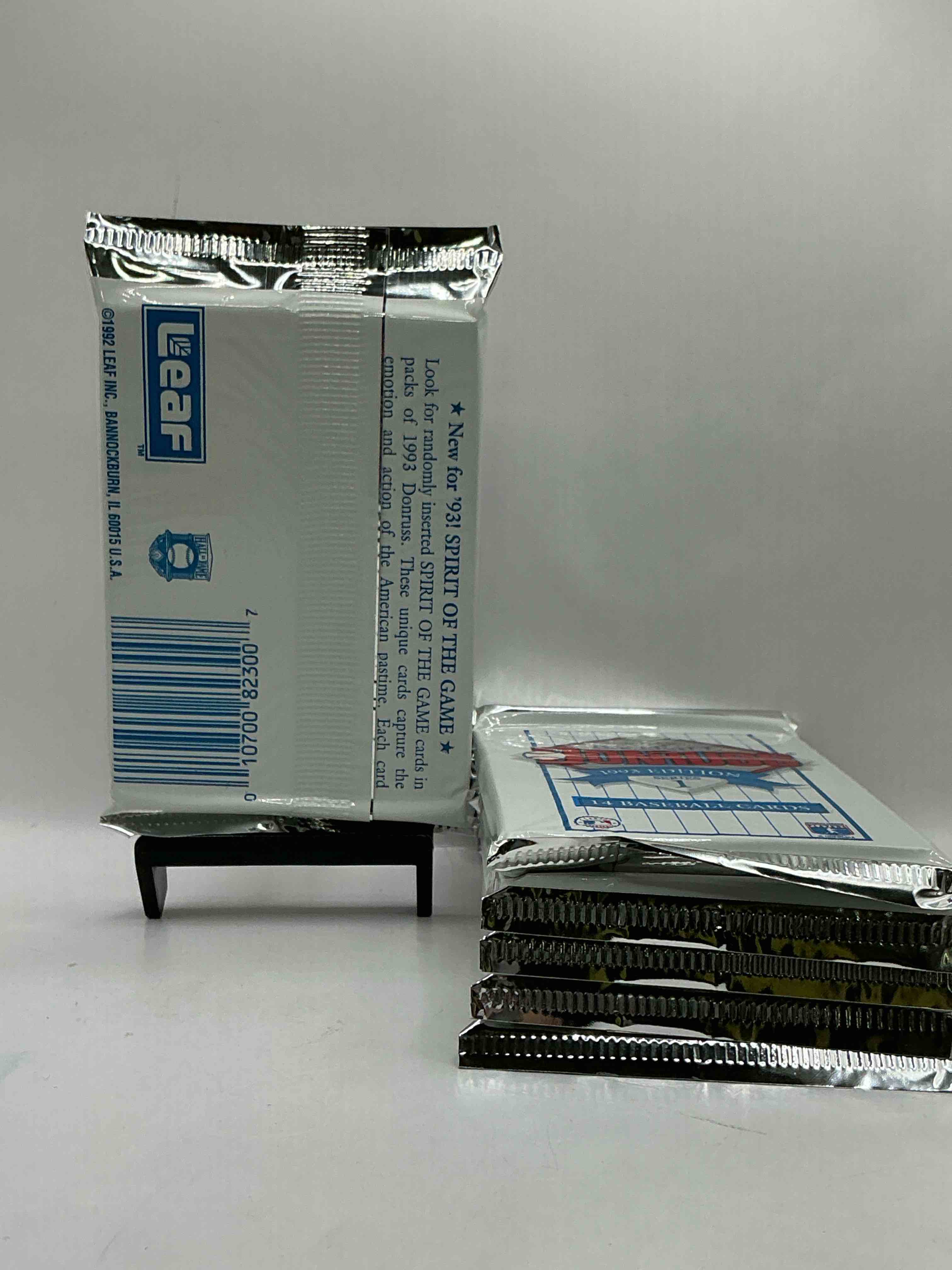 Condition photo showing New/Like New for Great Year! 1993 Donruss Baseball Unopened Baseball Card Packs, Direct From Original Sealed Retail Case! Search For Valuable Rated Rookie Cards From Chipper Jones (PSA 10 $150+) & Mike Piazza, Early Ken Griffey Jr. & So Much More!