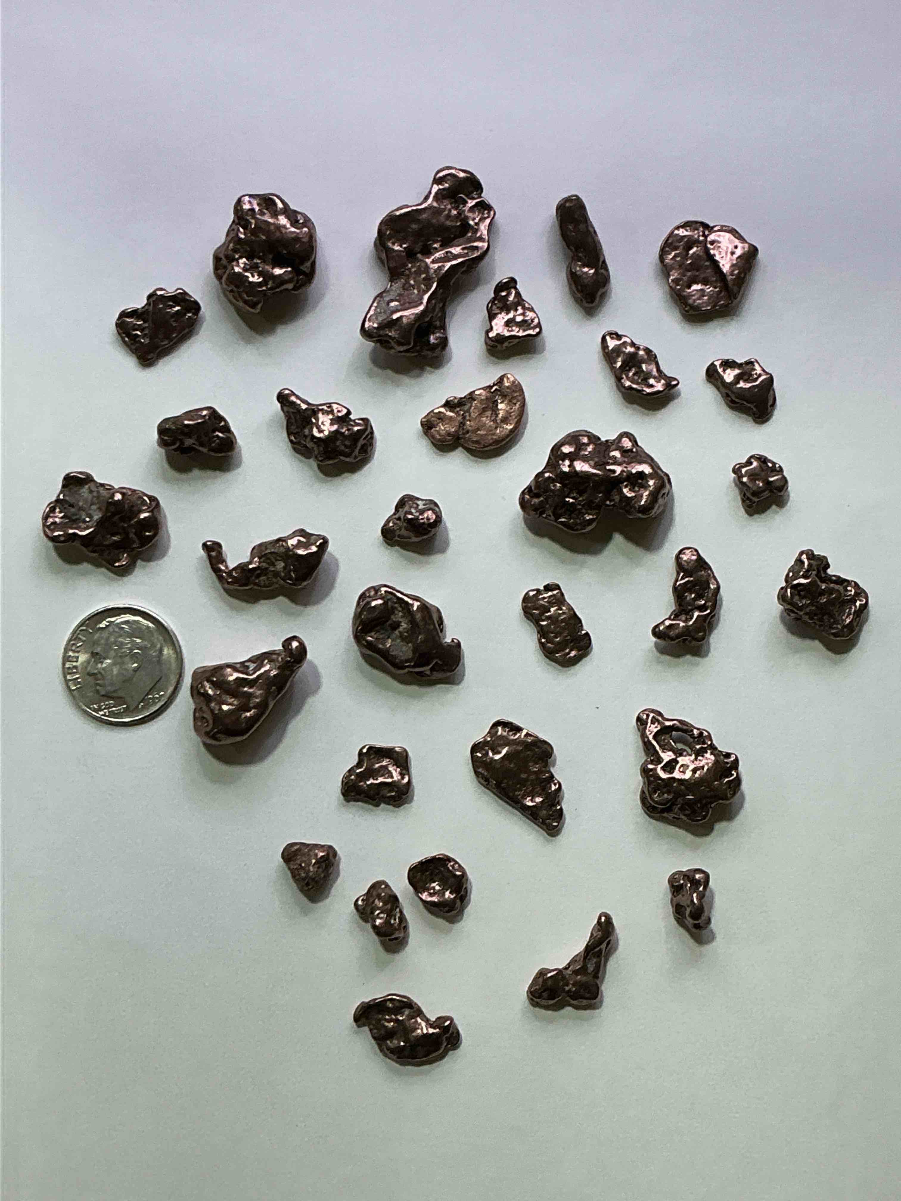 Condition photo showing New/Like New for Copper Nuggets In Rare Form! Check Out These Rarely Seen Approximately .999 Copper Nuggets Direct From Prospecting In Copper Harbor, Michigan! Copper In Nugget Form Is Rarely Seen & Each Piece Is Completely Unique. A Great Investment In Fine U.S. Michigan Copper & Also Really Cool Conversation Pieces!