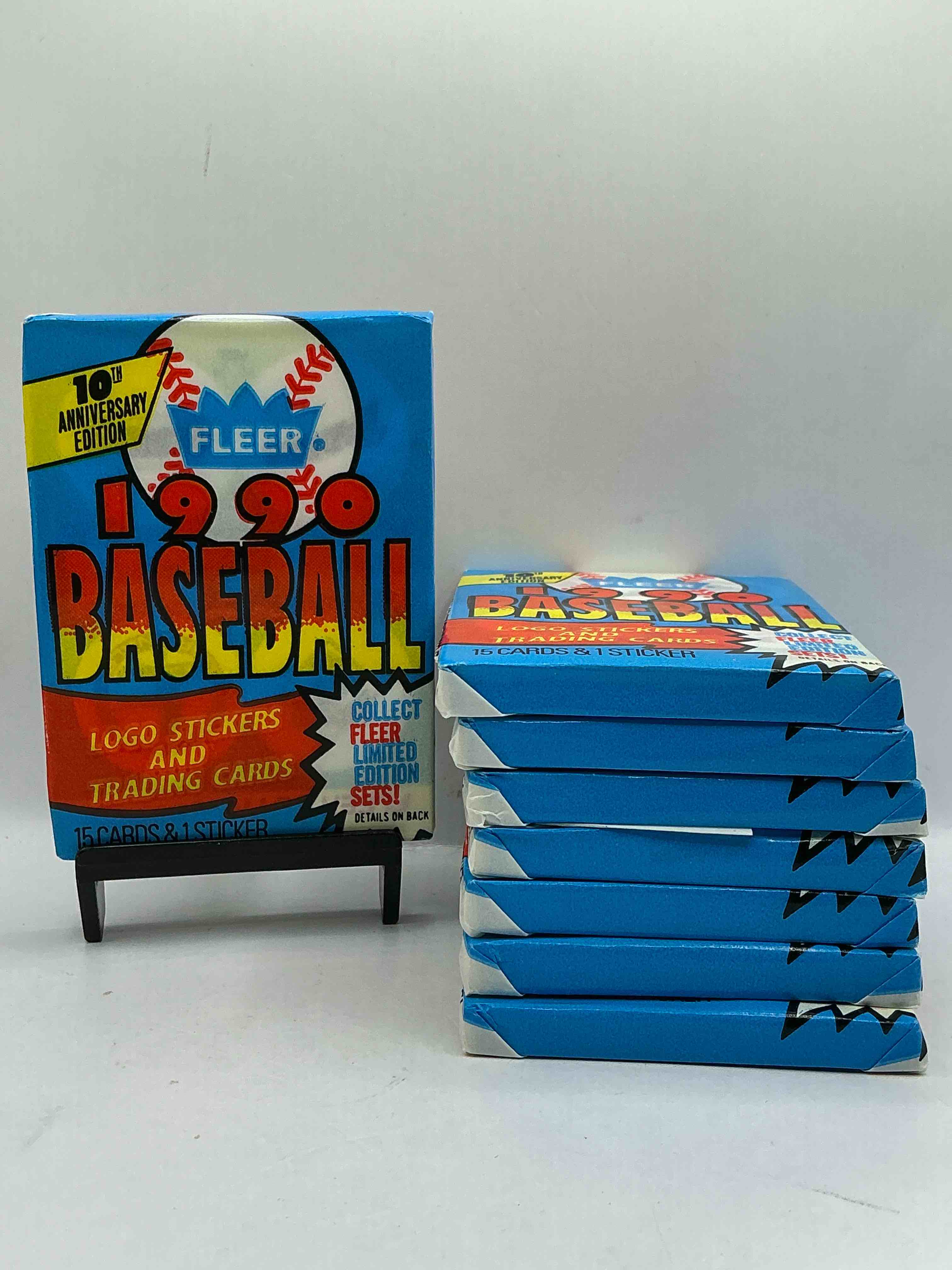 Vintage Baseball! Awesome 1990 Fleer Baseball Unopened Sports Card Wax Packs!Direct From Original Box! Search For Valuable Collectible Ken Griffey Jr Cards!