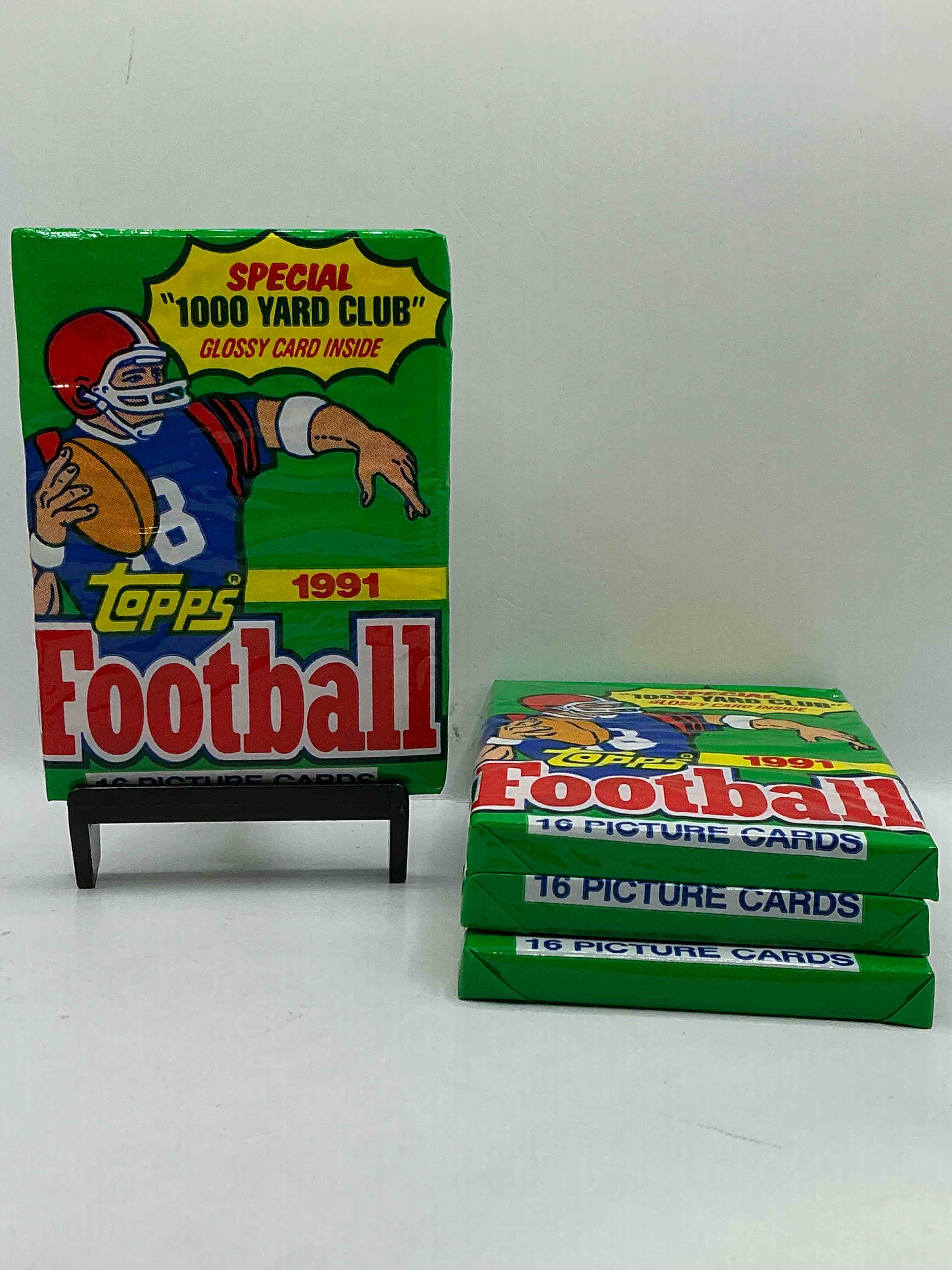 1991 Topps Football Unopened Sports Card Wax Pack, Direct From Original Retail Case. Search For Early Barry Sanders, Emmitt Smith, Jerry Rice & Joe Montana!