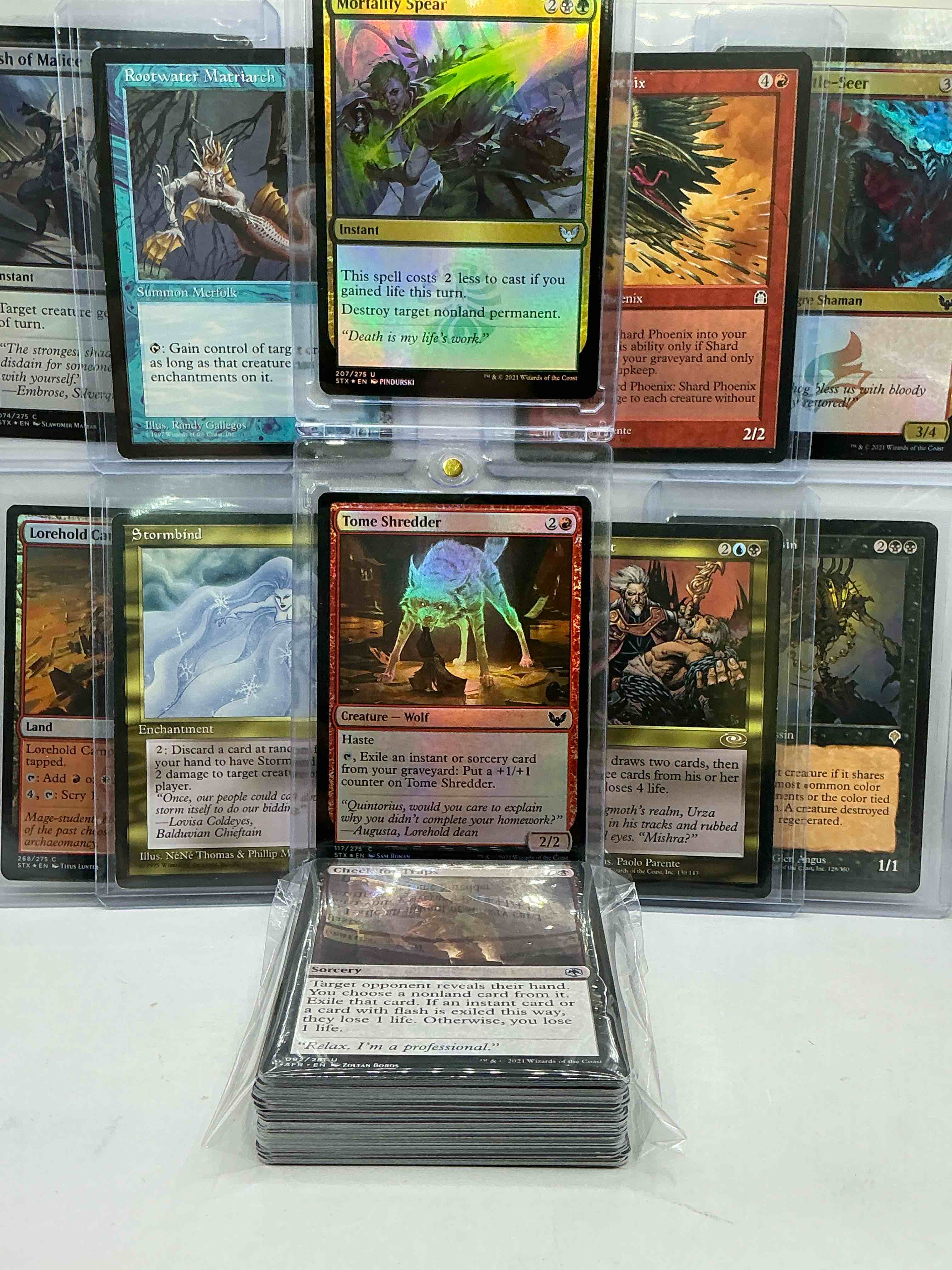 Condition photo showing New/Like New for Magic The Gathering 50 Card Lot! Lot Includes 5 Rare Cards & 5 Holo Foil Cards! All Cards In Excellent Condition! A Great Way To Join The MTG Craze!