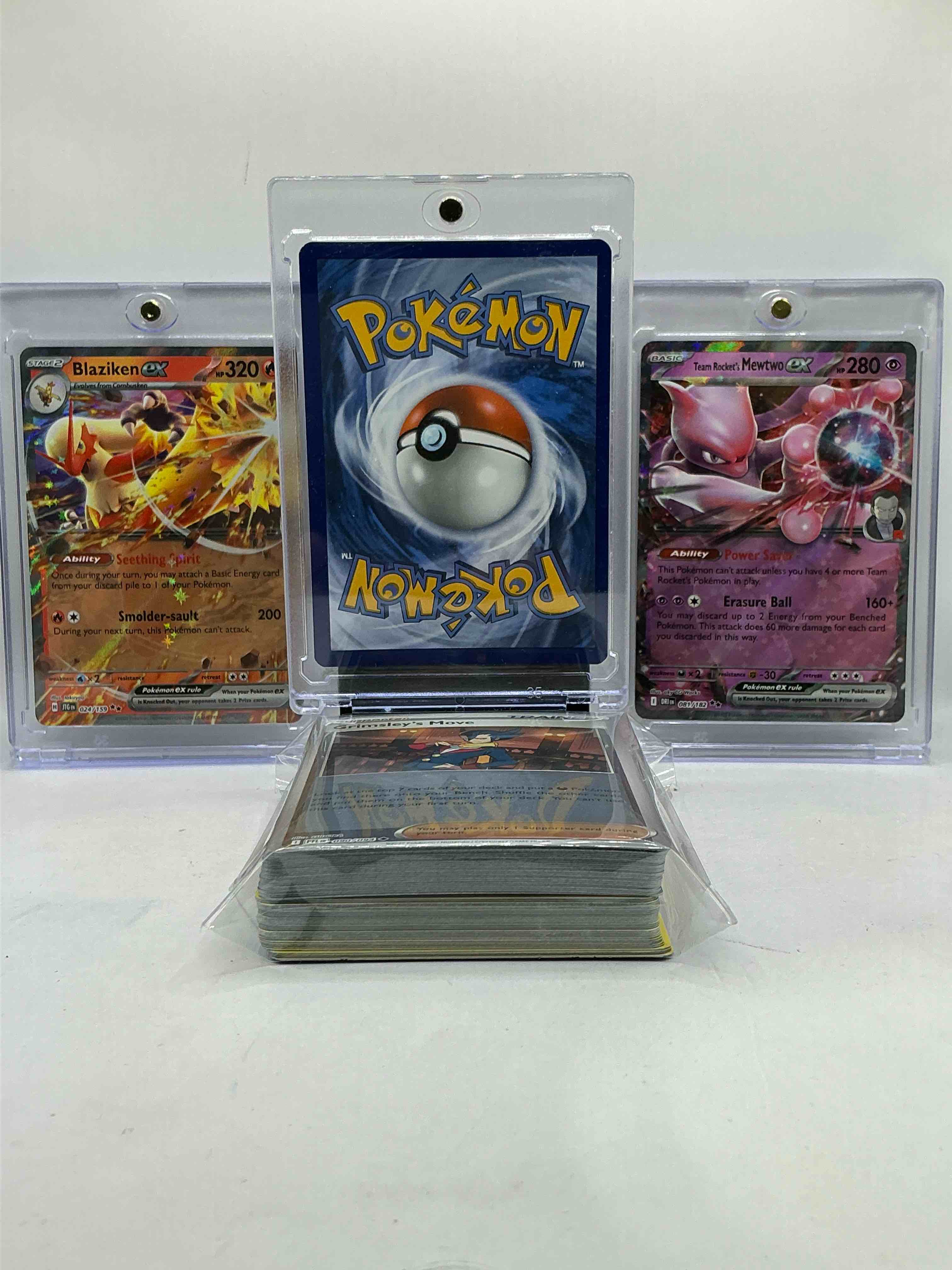 Mega Charizard X EX Holo Inferno, Blaziken EX & Mewtwo EX Holo Combo Wow! Pokémon Palooza! Insane Trio! This 50 Card Lot Includes Commons, Legends & More! 