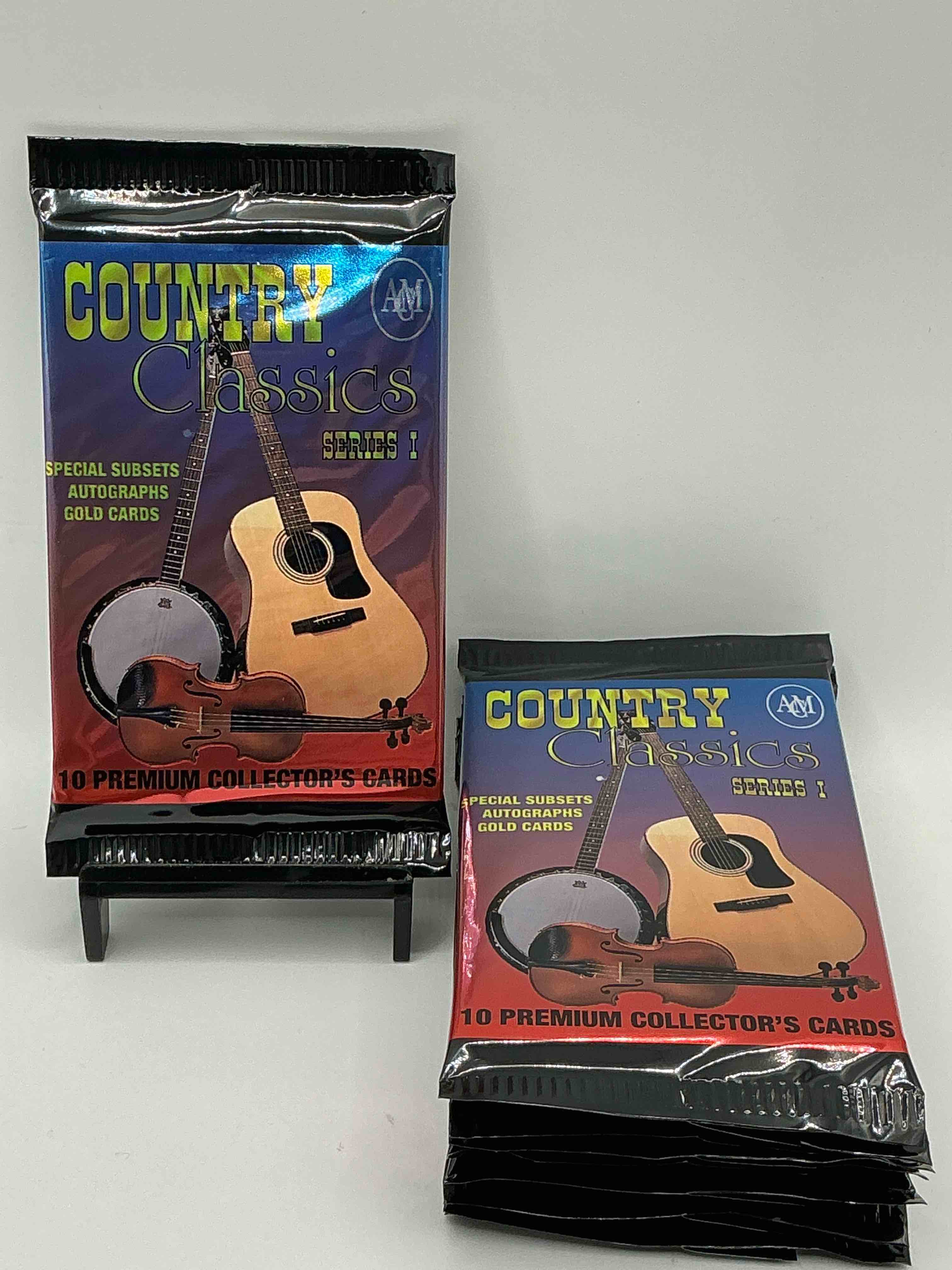 alan jackson autograph!? george jones autograph!? hank williams jr! brooks & dunn! allen jackson! wow! country classics series i collector’s cards! 1992 collector’s country cards limited edition, grab them while you can! look for autos & legends, 10 cards per pack!