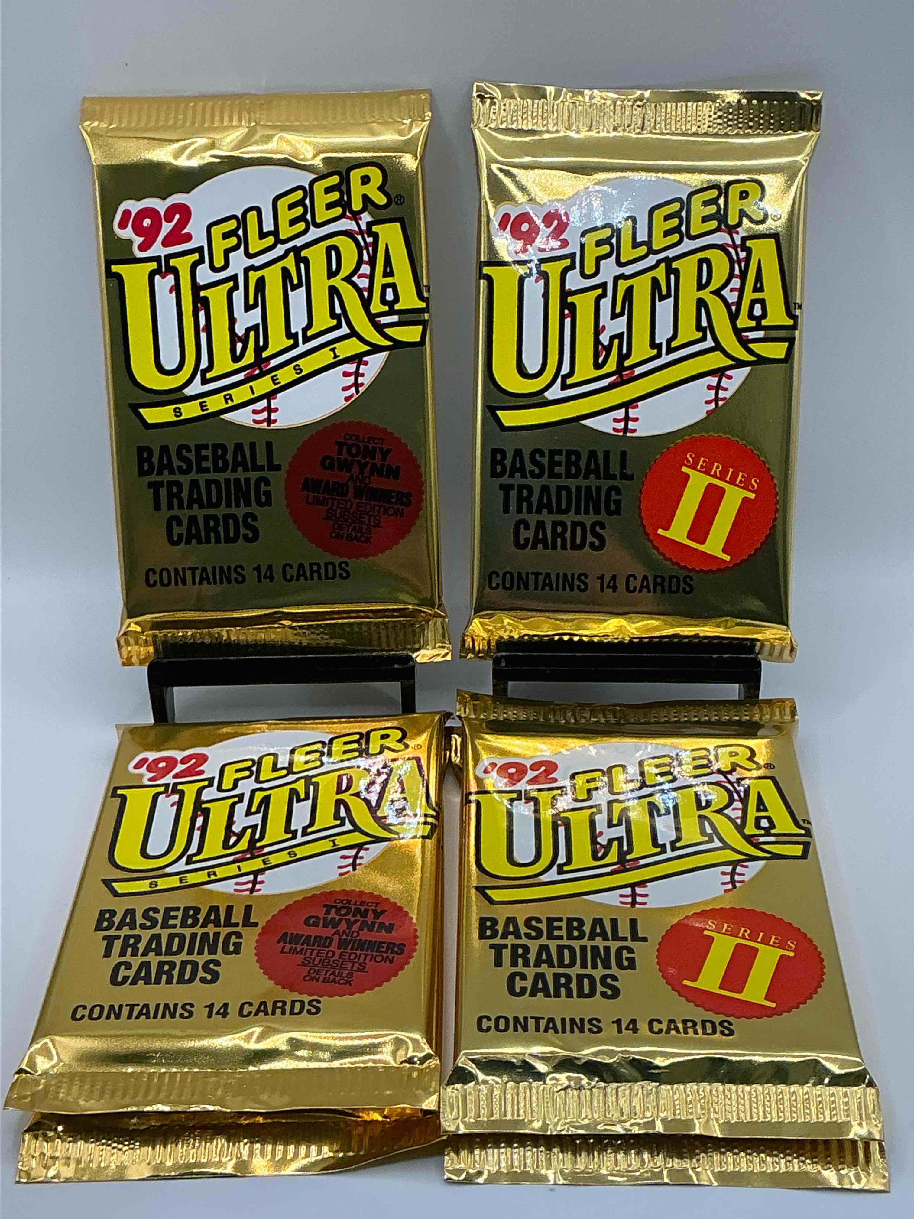 1992 fleer ultra baseball sealed card packs series i & ii, direct from original sealed retail case! search for valuable early ken griffey jr., nolan ryan, cal ripken jr. & much more in this premium card set! these cards are gorgeous!