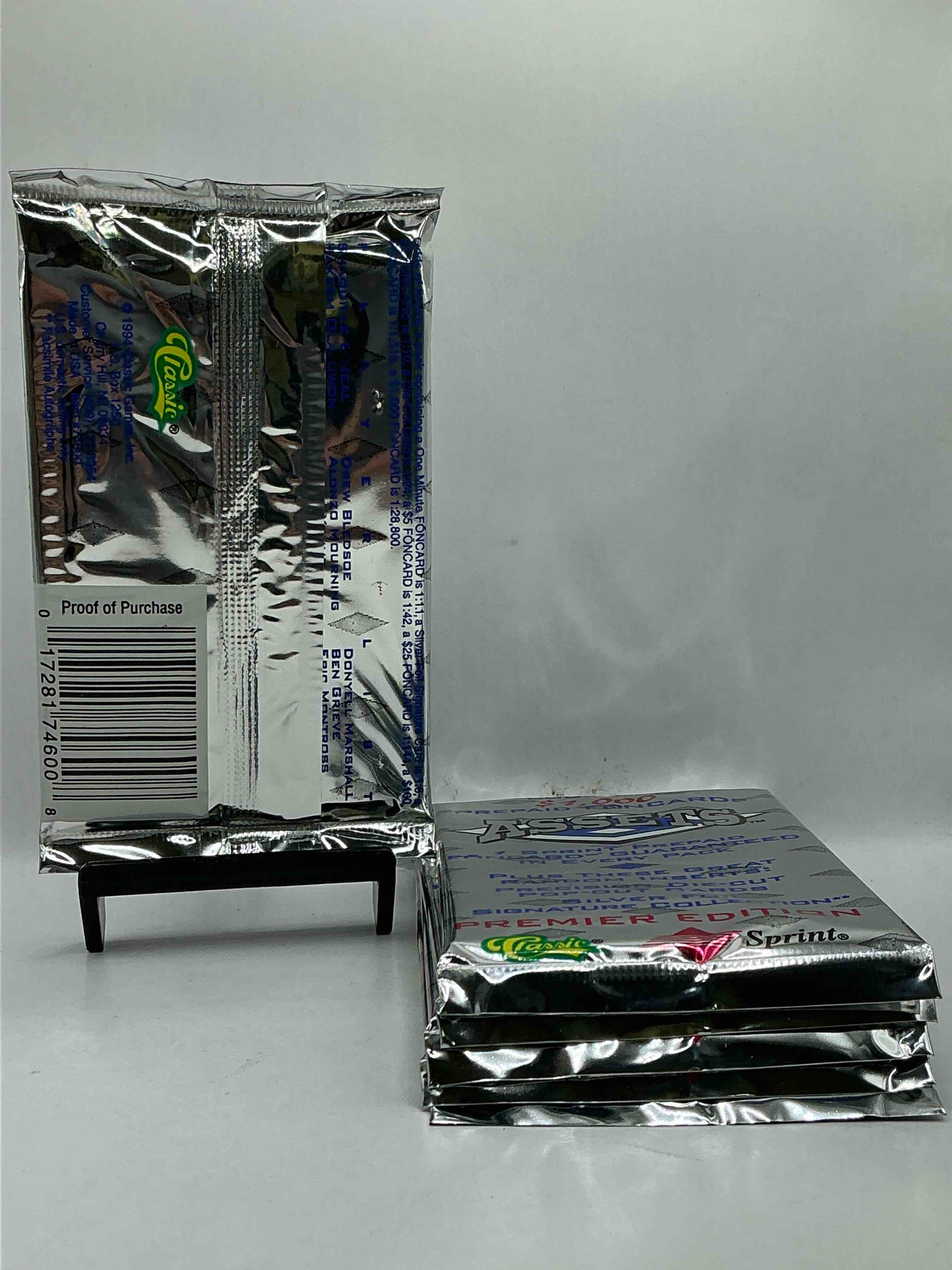 Condition photo showing New/Like New for Shaquille O’Neal!? Troy Aikman!? Dale Earnhardt!? All From The Same Pack!? What!? Insane, 1994 Assets Packs, Insane!