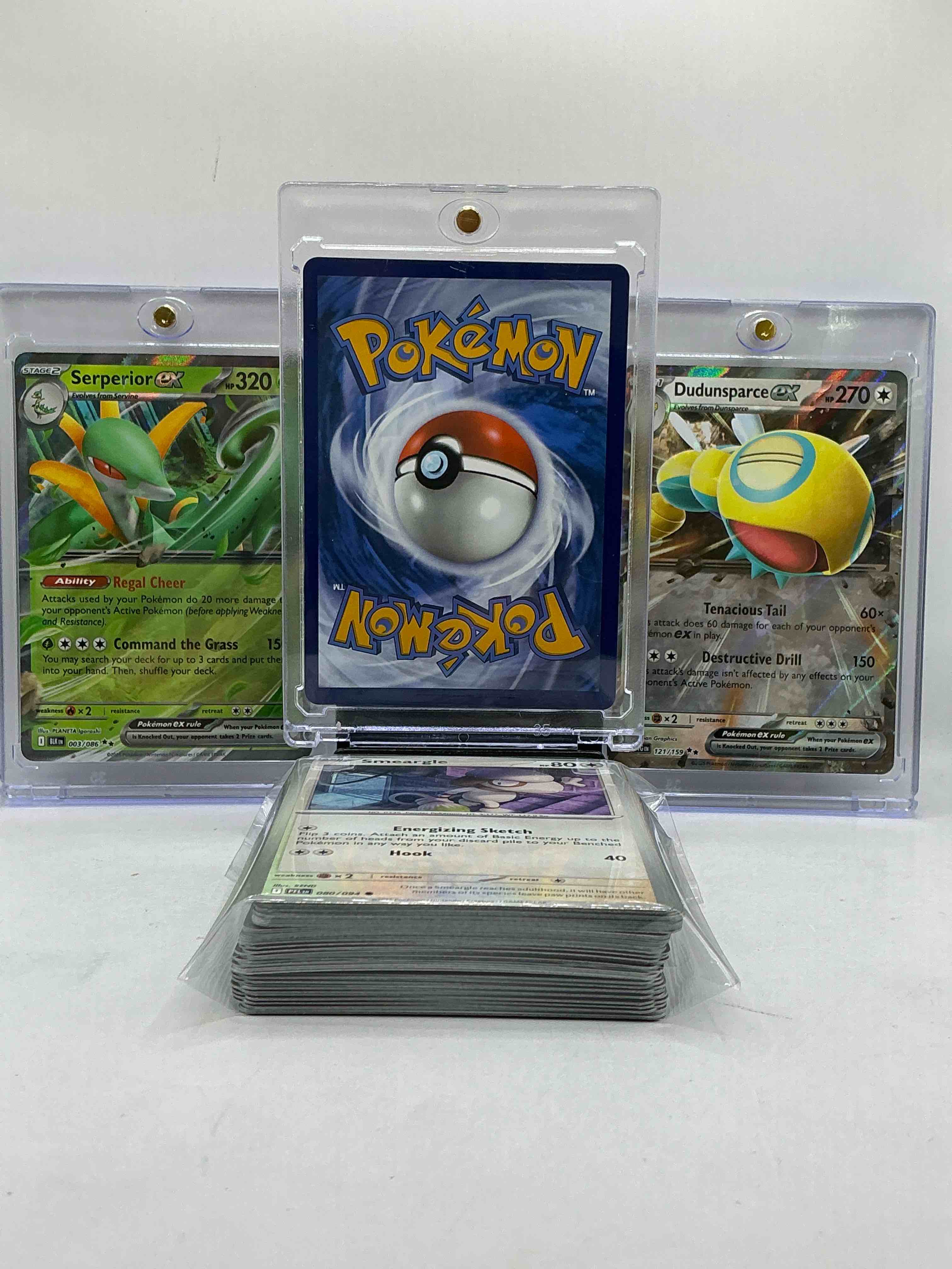 Condition photo showing New/Like New for Pokémon Palooza! Mewtwo EX, Serperior EX & Dundunsparce EX & More! WOW! Insane Trio! 50 Card Lot, Includes Commons, Legends, Heroes & More!