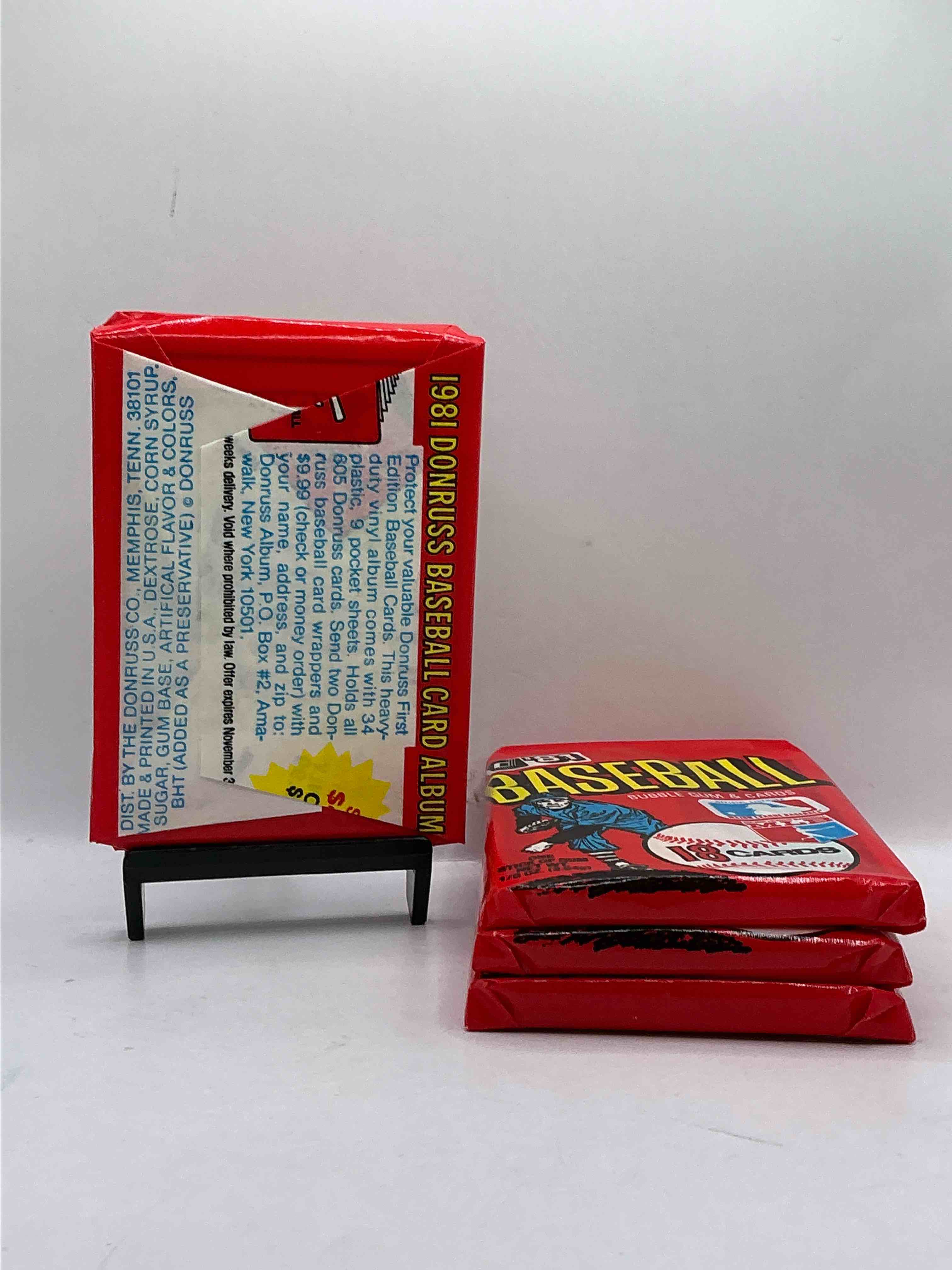 Condition photo showing New/Like New for Ultra Rare! 1981 Donruss Baseball Unopened Sports Cards Wax Pack, Direct From Original Retail Box! Search For Valuable Rickey Henderson #119 (PSA 10 $700+ Value) Nolan Ryan #260 (PSA 10$250+ Value), Tim Raines Rookie #538 (PSA 10 $250+ Value) & Way Too Many Other Valuable Cards To List! Super Hard To Find, Excellent Condition & Rare!