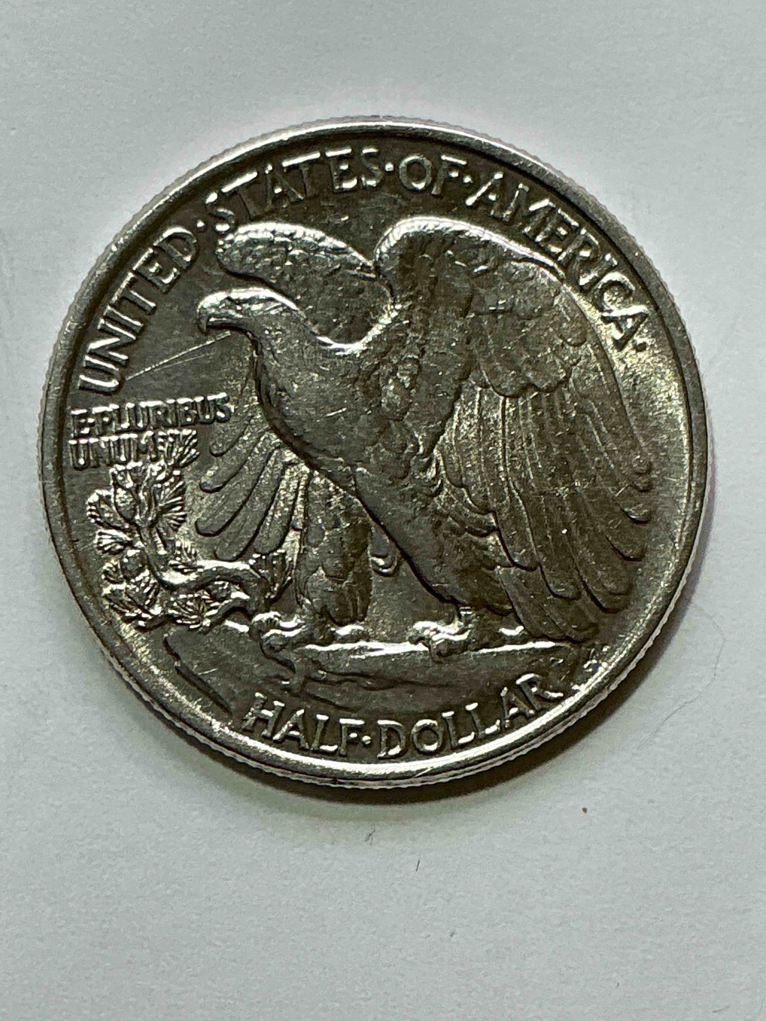 Condition photo showing Good Condition for (Only One) World War II Era Silver! Antique U.S. Silver! Liberty Walking Silver Fine U.S. Silver Half Dollar! This Striking Half Dollars Were Minted From 1916-1947 & Have Become Some Of The Most Collectible Coins In History! Here Is A Striking Appears Uncirculated Example From 1944! Liberty Walking Coins Are 90% Fine U.S. Silver, A Great Investment In Precious Metal!