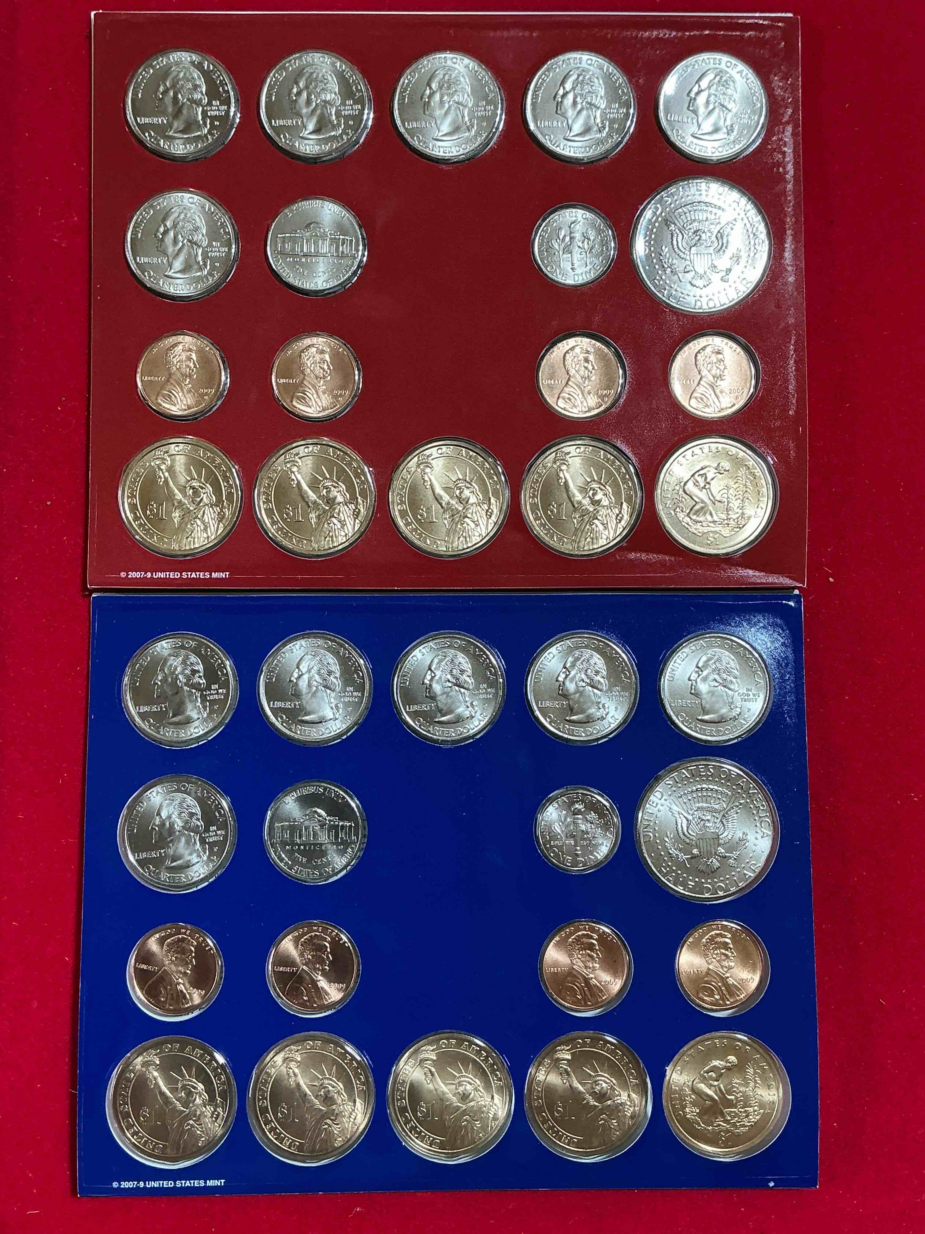 Condition photo showing New/Like New for 36 Coin Craziness! Denver & Philly Mints! 2009 Uncirculated Mint Set Coins! Includes Half Dollars, President Dollar Coins, Dimes, Nickels, Pennies & Quarters! Cool Coin Collectible! 