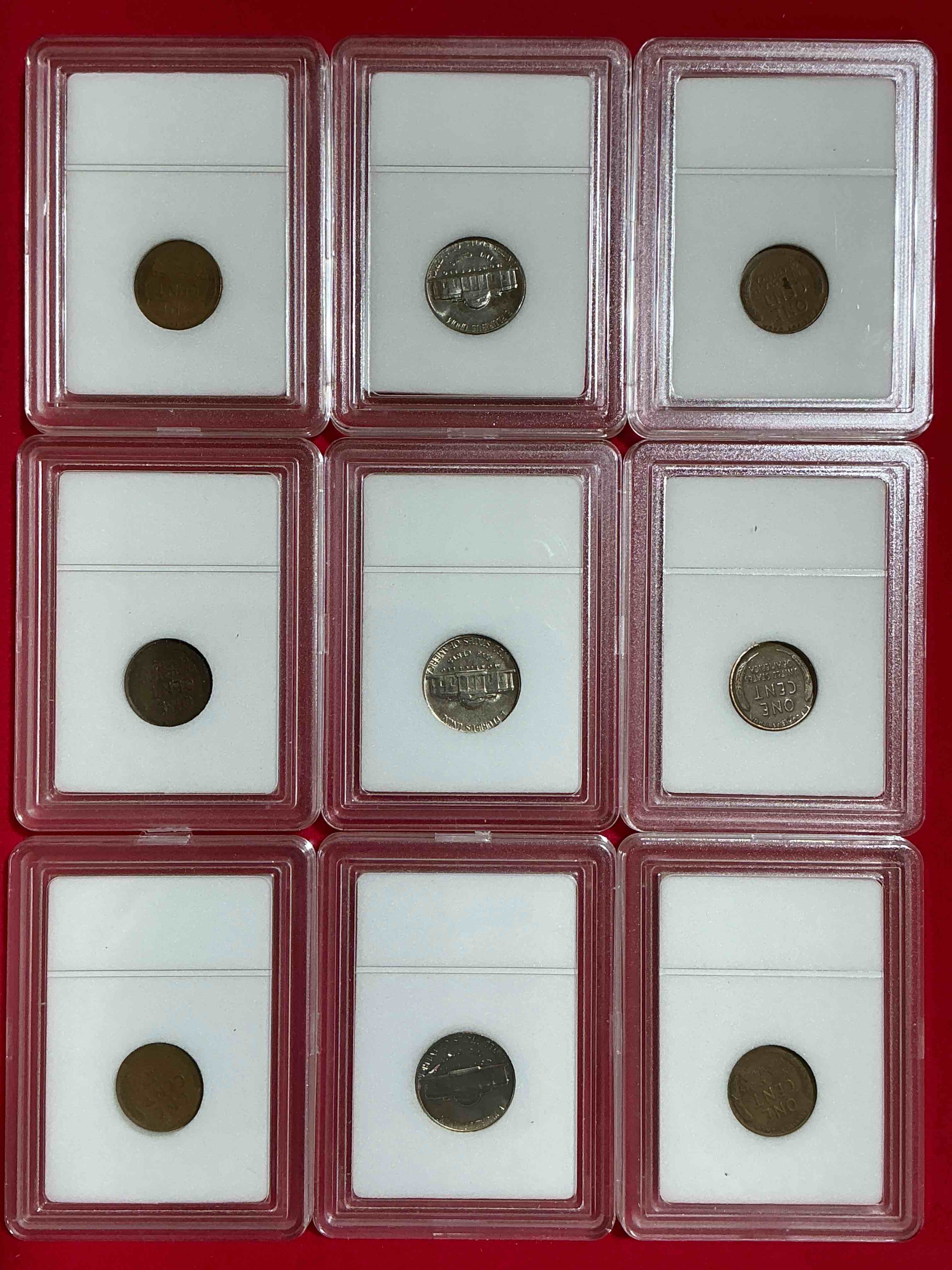 Condition photo showing Good Condition for Collector's Dream! 9 Different Rare, Slabbed U.S. Collector Coins In Certified/Catalogued Protective Slab Cases! A Great Way to Build An Incredible Collection Of Protected, Rare U.S. Coins! Great For The Coin Fan & Collector!
