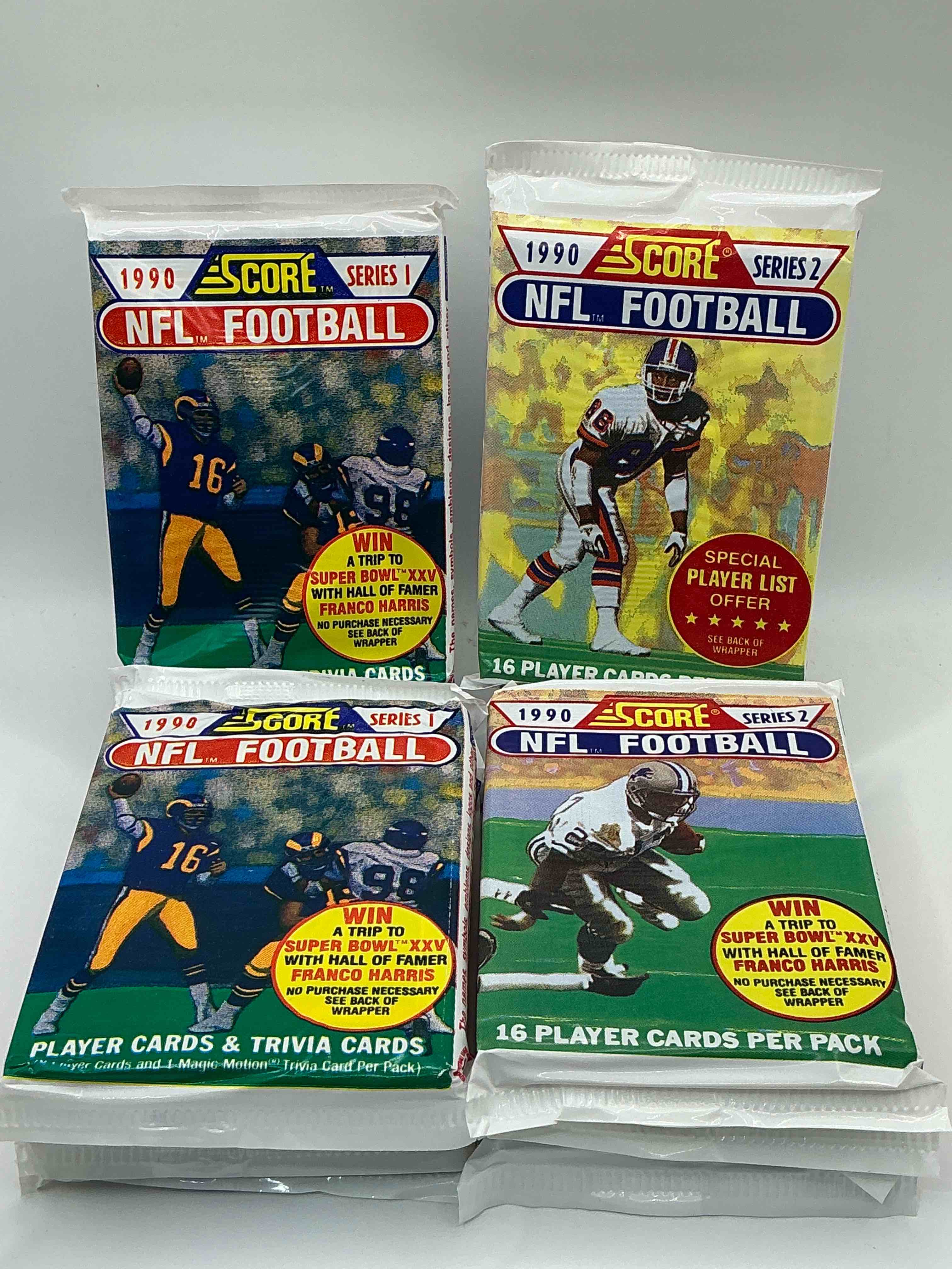 Emmitt Smith Rookie!? In Perfect Condition Worth Hundreds! 1990 Score Football Unopened Collectible Sports Card Packs Series I & II! Direct From Original Box! Look For Valuable Emmitt Smith Rookie Cards! Let The Search Begin!