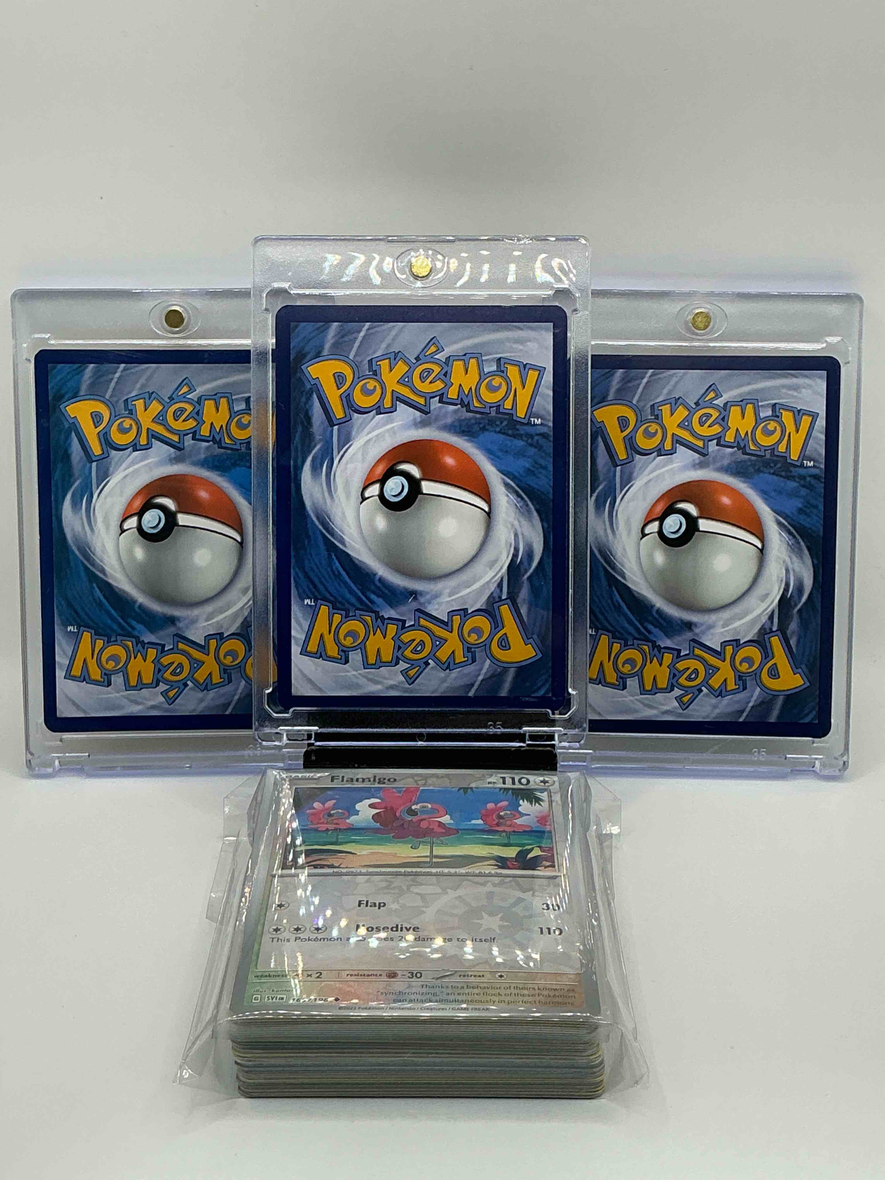 Condition photo showing New/Like New for Pokémon Palooza! Silver & Orange Holographic Heat Tackle Charmeleon! Silver & Green Holographic Cheer Up Kick Eevee! Silver & Yellow Shimmer Tail Whip Pika Bolt Pikachu! Along With 50 Other Pokémon Heroes, Holos, Legends & Commons!