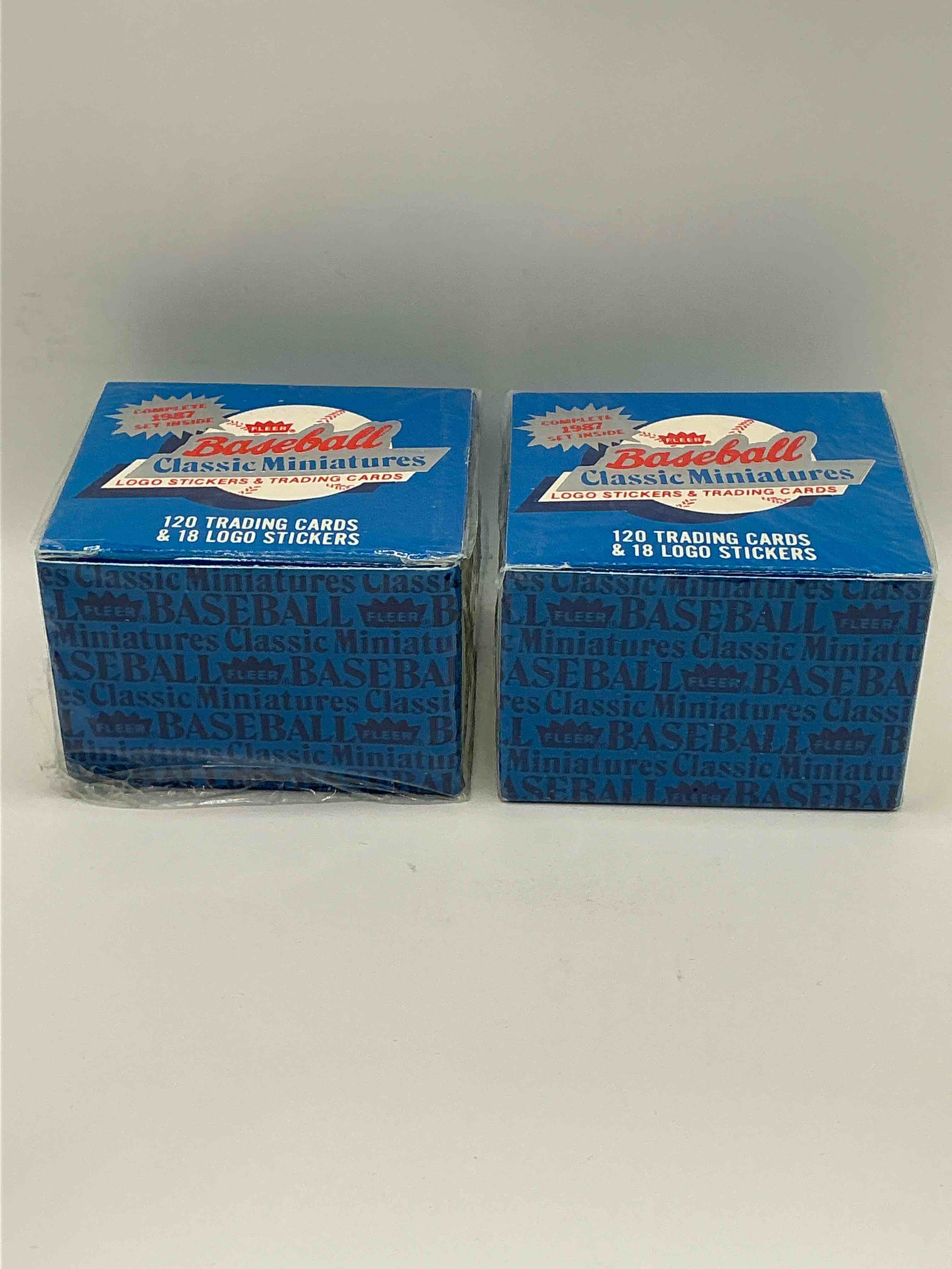 1987 Fleer Baseball Updated Mini Series Set Box! Logo Stickers & Trading Cards, Look For Your Favorite Baseball Legends! Mattingly, Ripken, Puckett & More! Search For These Legends & More In This 1987 Fleer Baseball Still Originally Wrapped Box!